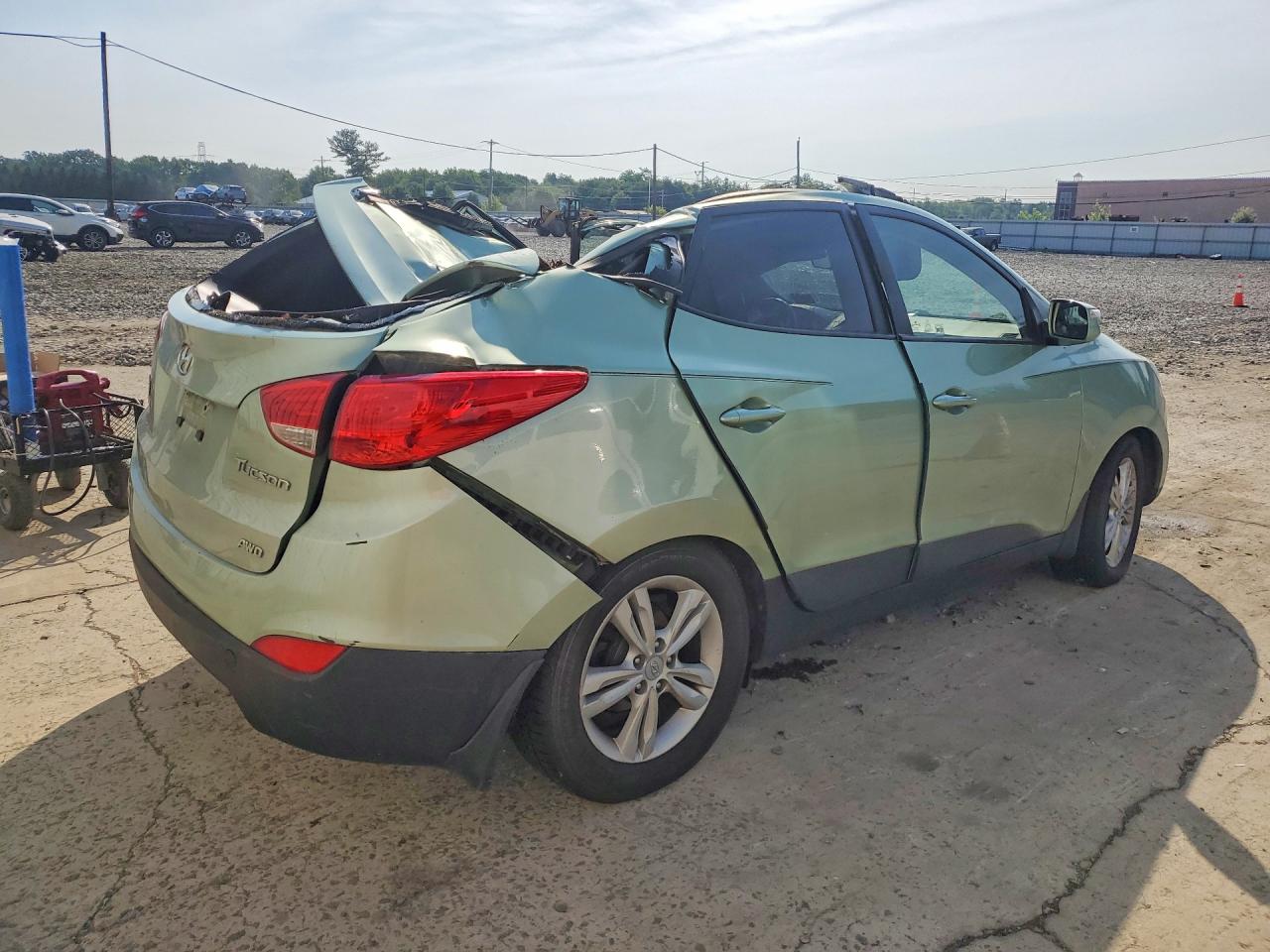 2013 Hyundai Tucson Gls Green vin: KM8JUCAC1DU582610