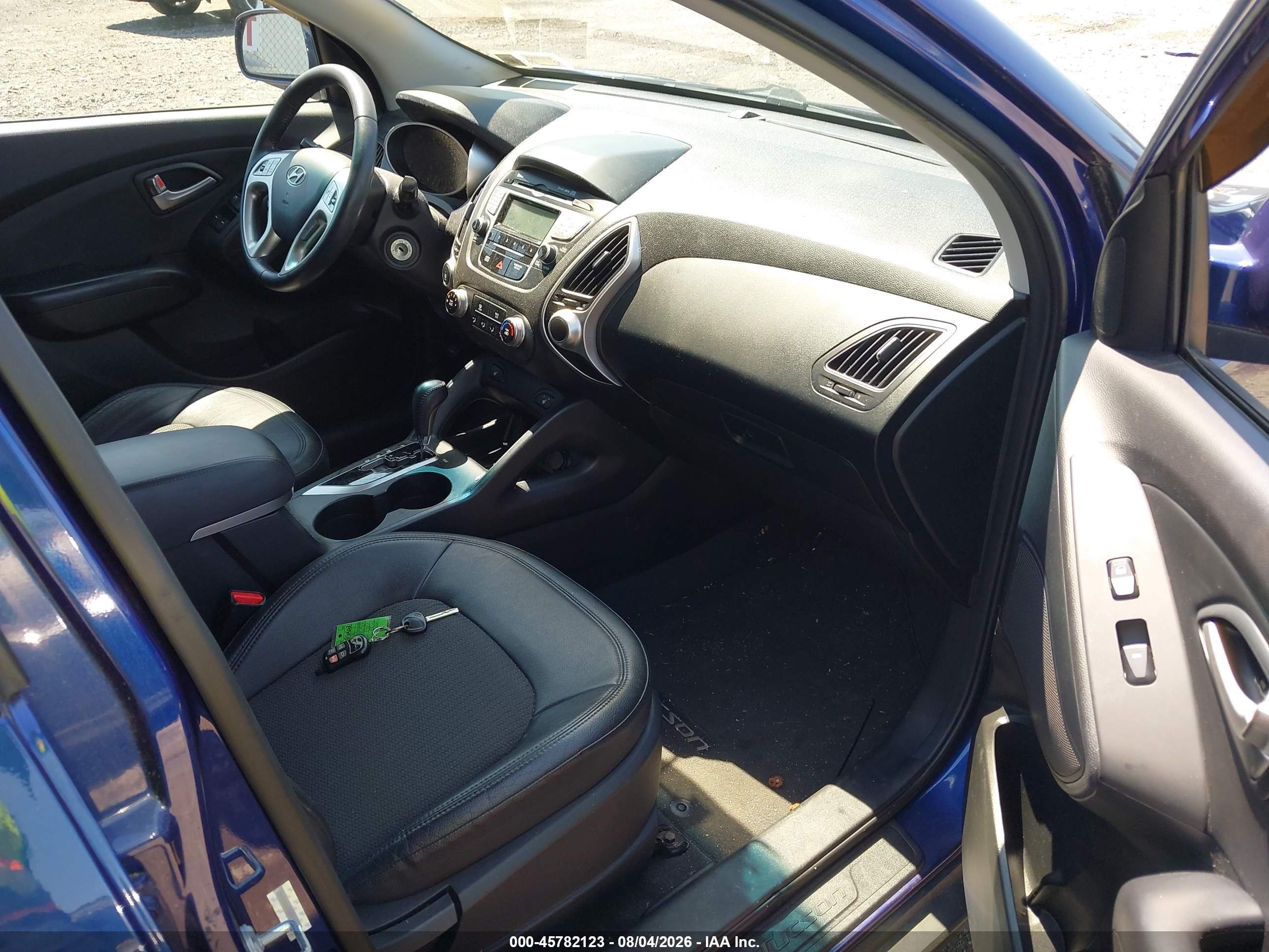 2013 Hyundai Tucson Gls Blue vin: KM8JUCAC1DU587676