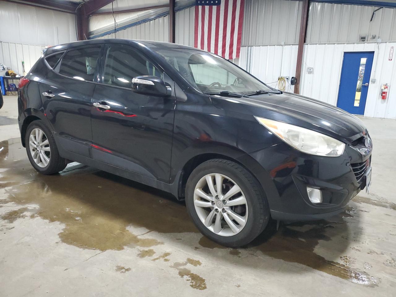2013 Hyundai Tucson Limited Black vin: KM8JUCAC1DU612091 Damage: Right Rear Door, Multiple Dents/Paint Damage, 2