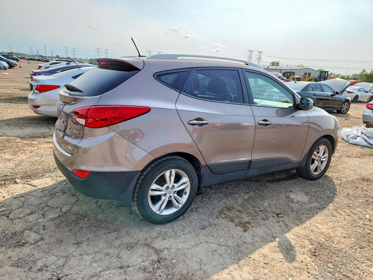 2013 Hyundai Tucson Gls Tan vin: KM8JUCAC1DU617002