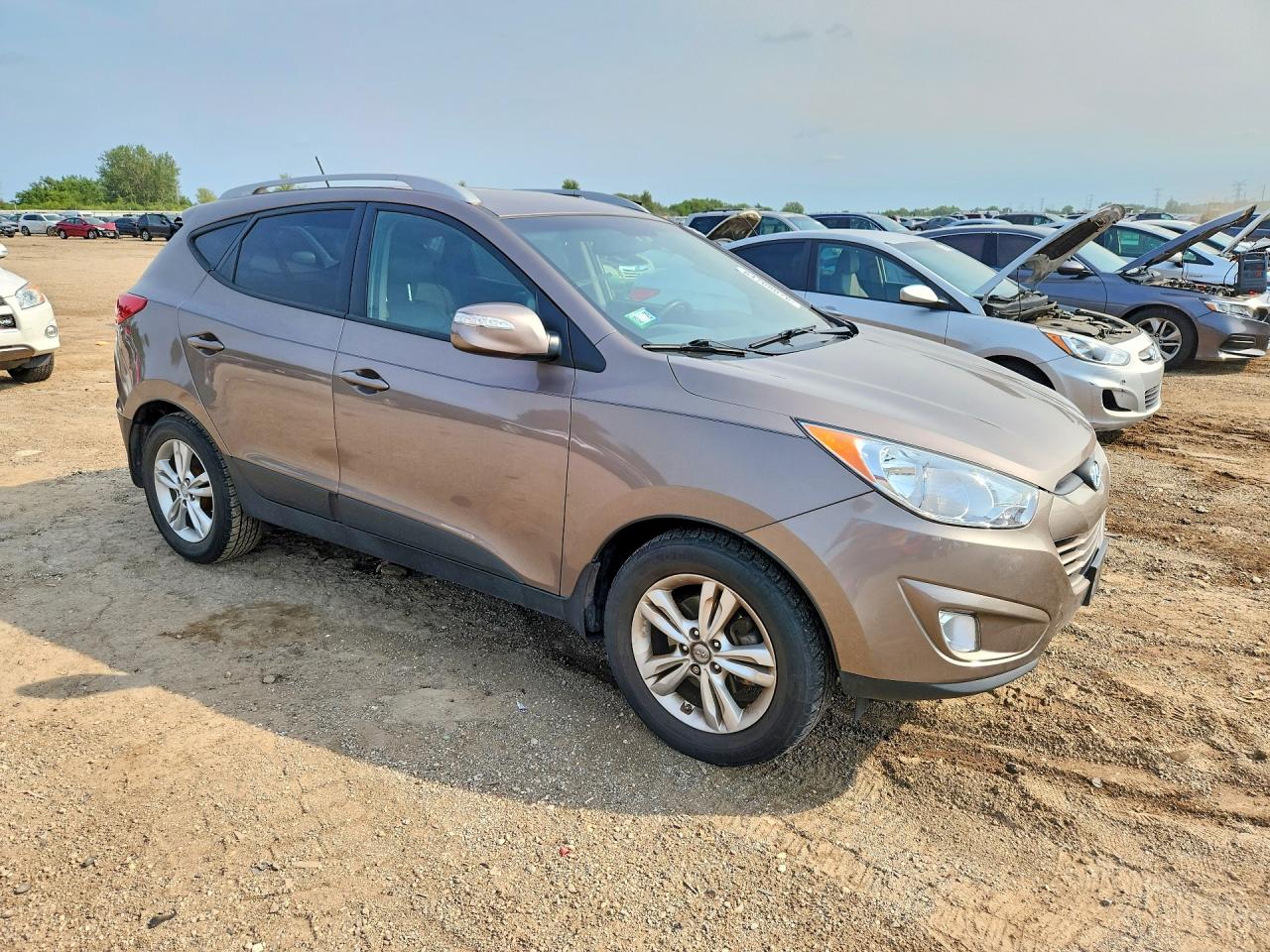 2013 Hyundai Tucson Gls Tan vin: KM8JUCAC1DU617002