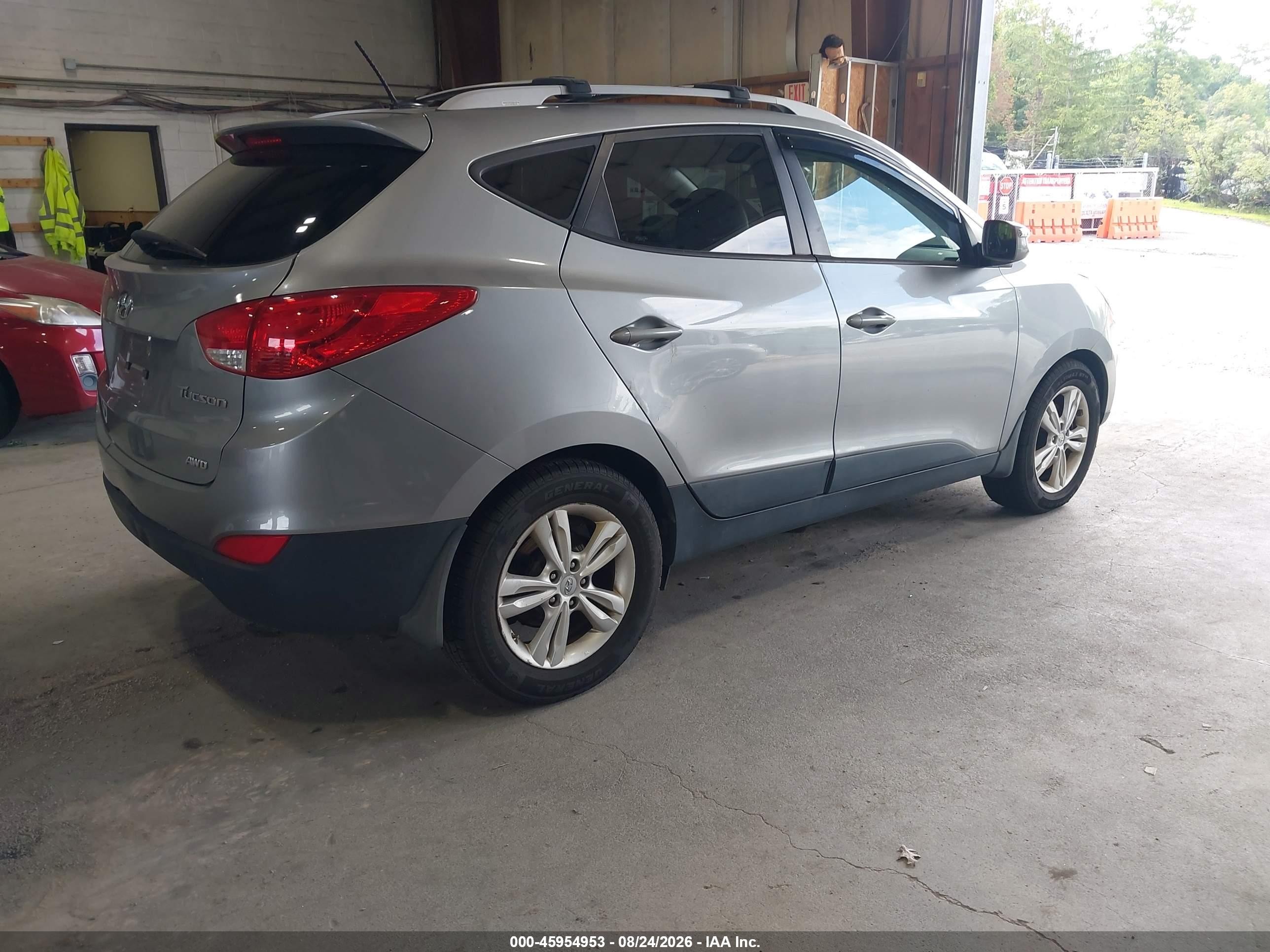 2013 Hyundai Tucson Gls Gray vin: KM8JUCAC1DU678771