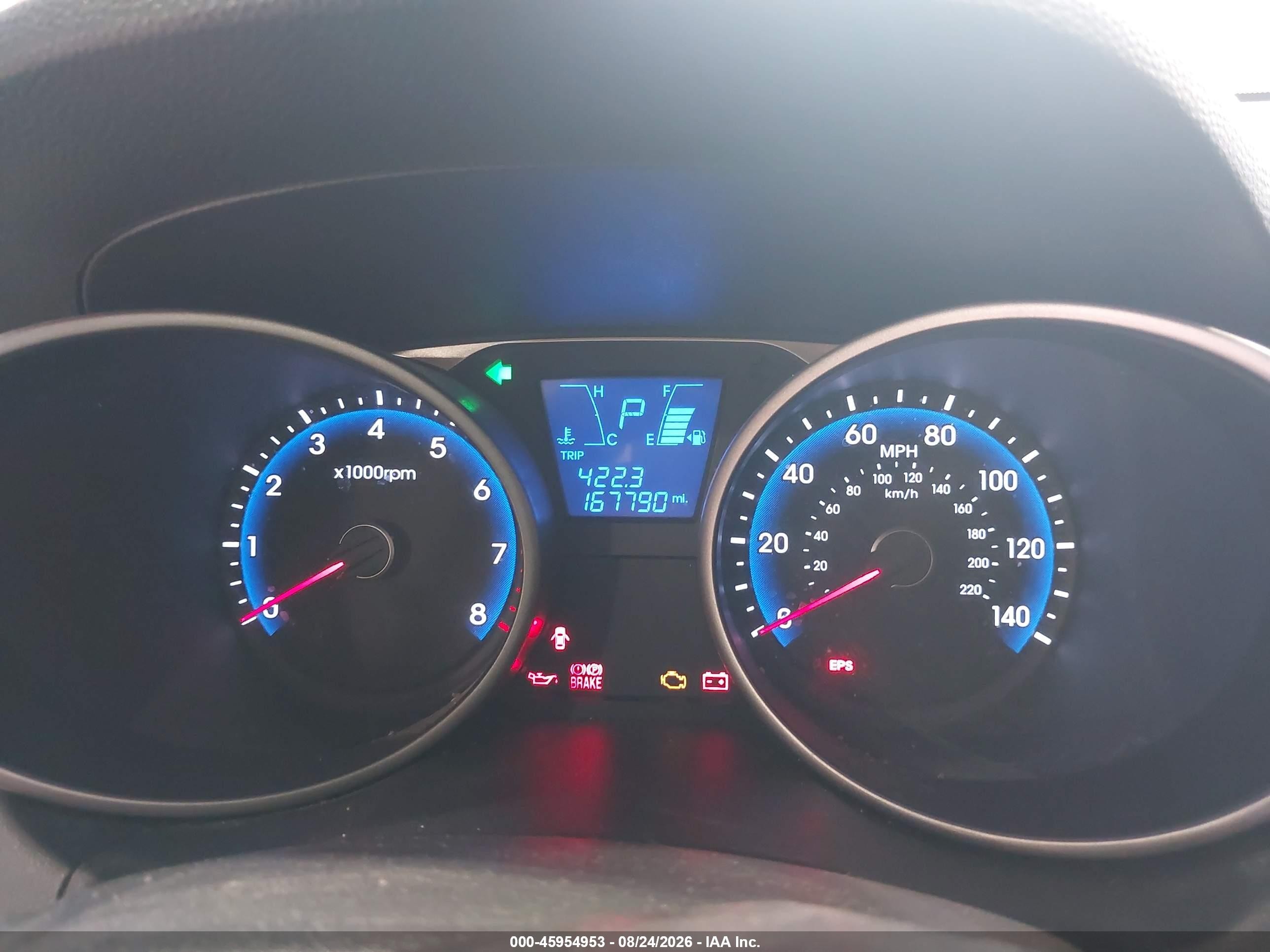 2013 Hyundai Tucson Gls Gray vin: KM8JUCAC1DU678771