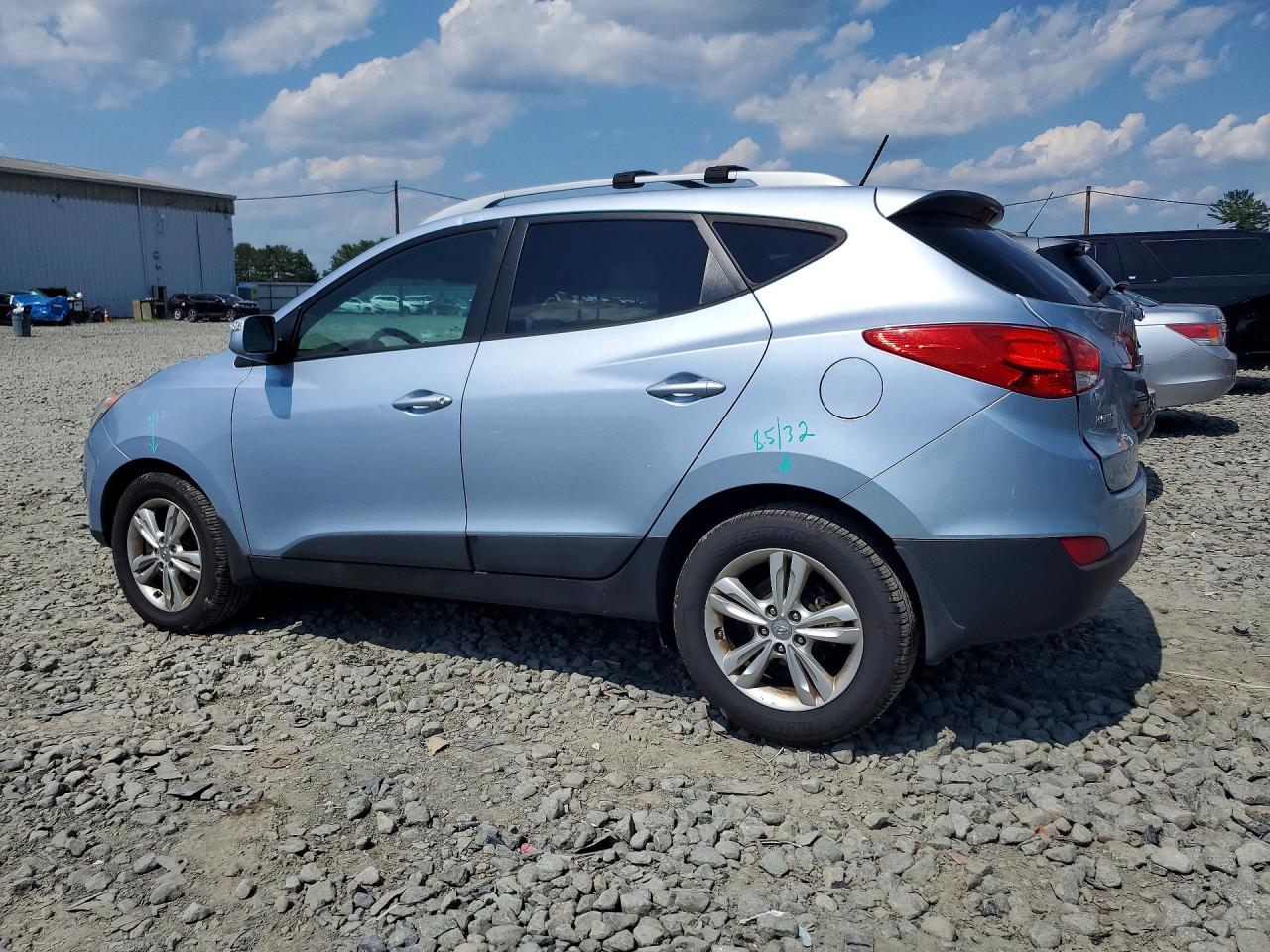 2013 Hyundai Tucson Gls Blue vin: KM8JUCAC1DU692332