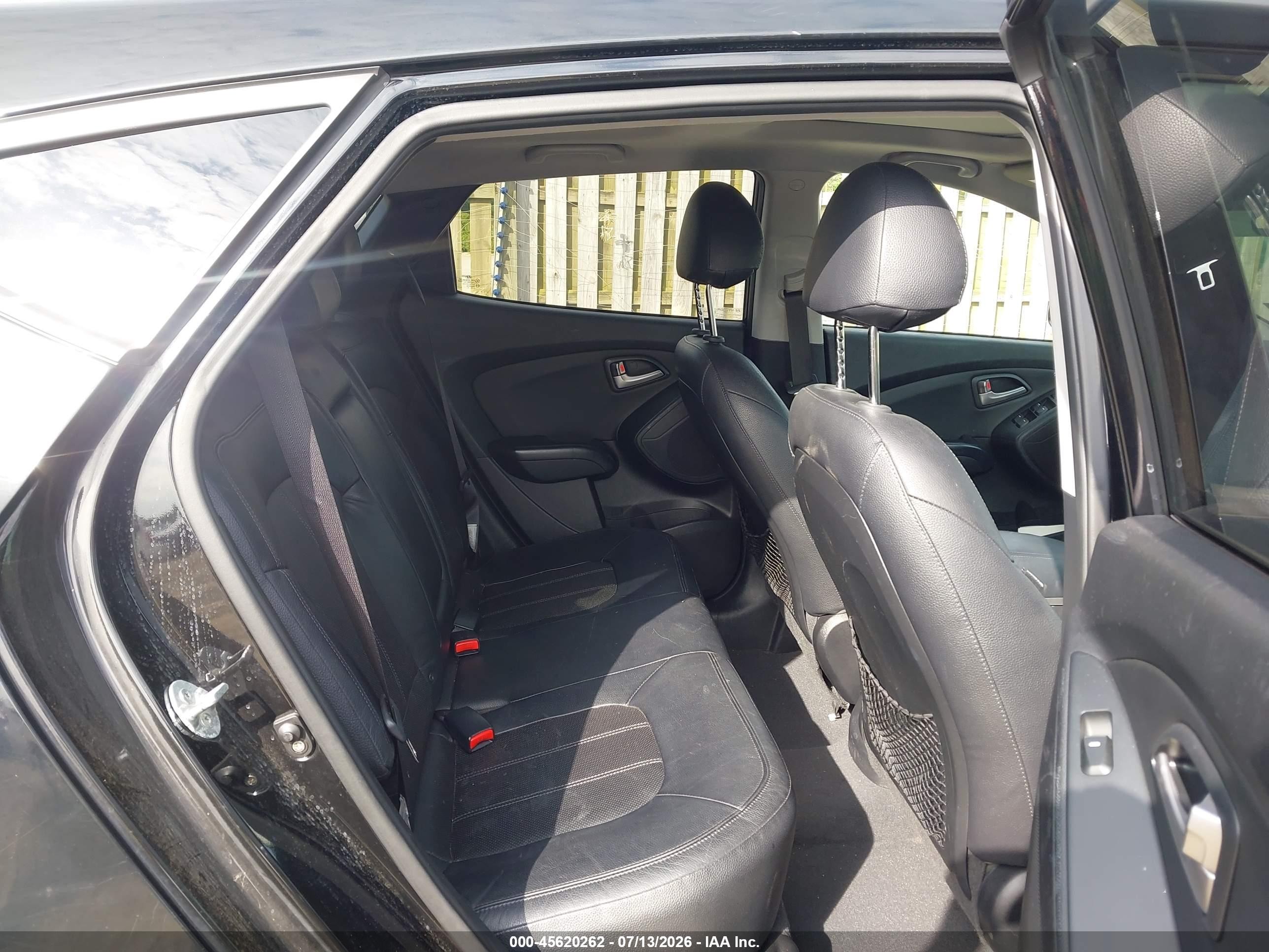 2013 Hyundai Tucson Limited Black vin: KM8JUCAC1DU764243