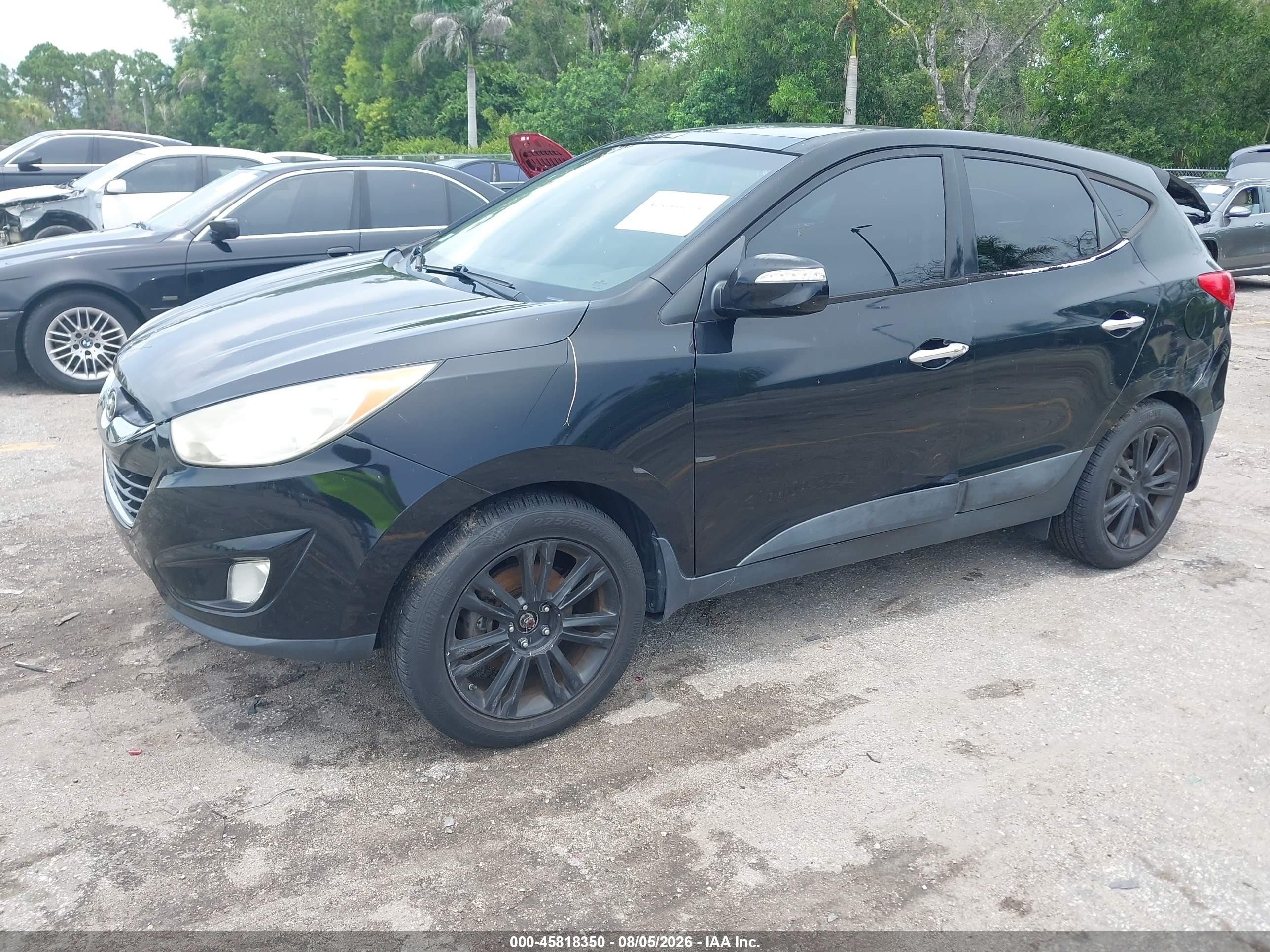 2013 Hyundai Tucson Limited Черный vin: KM8JUCAC1DU774657