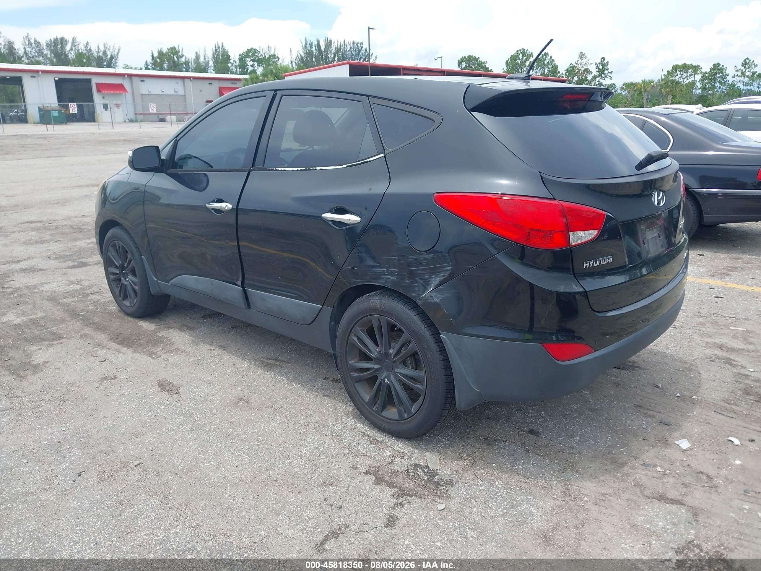 2013 Hyundai Tucson Limited Черный vin: KM8JUCAC1DU774657
