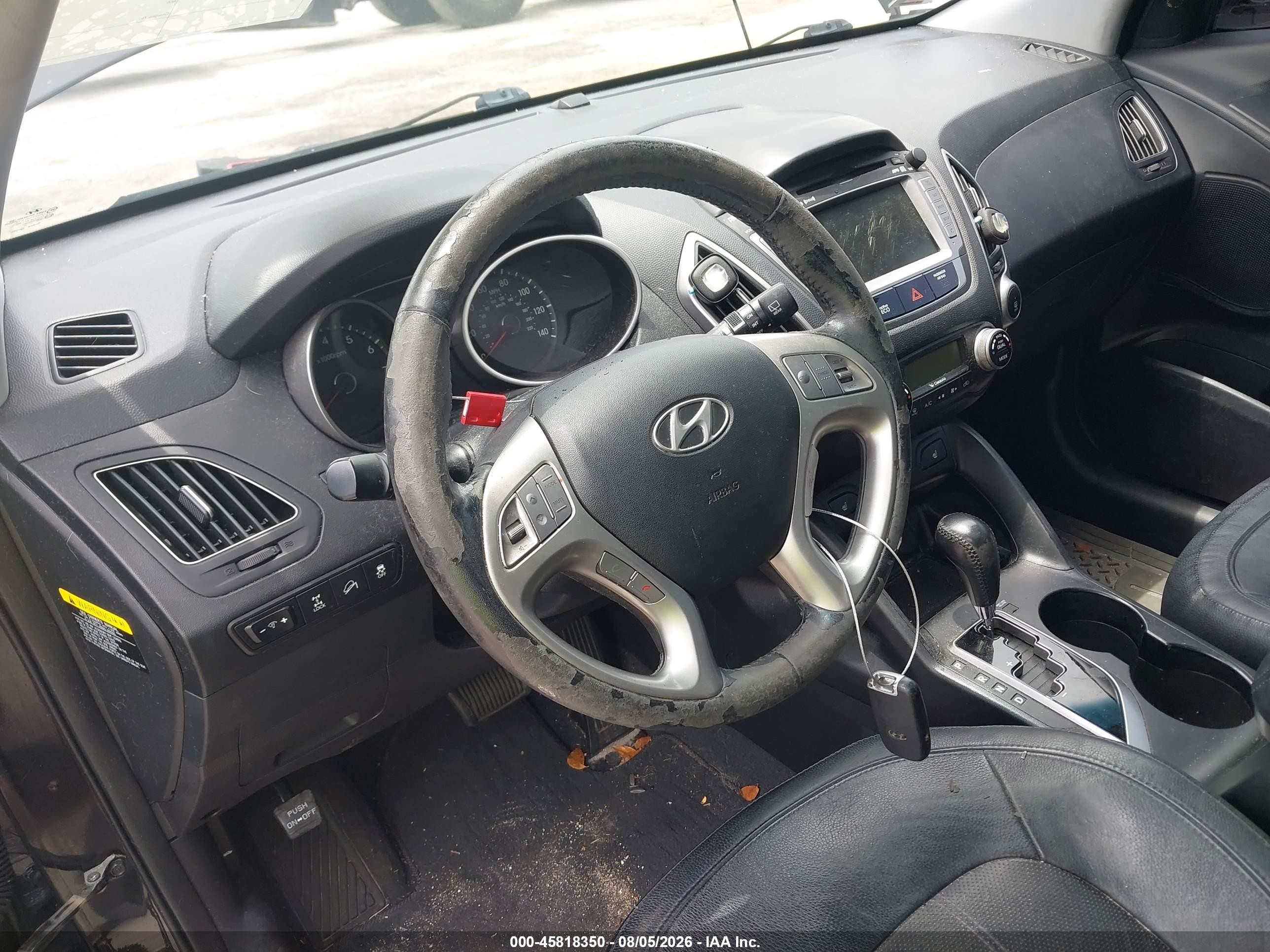 2013 Hyundai Tucson Limited Черный vin: KM8JUCAC1DU774657