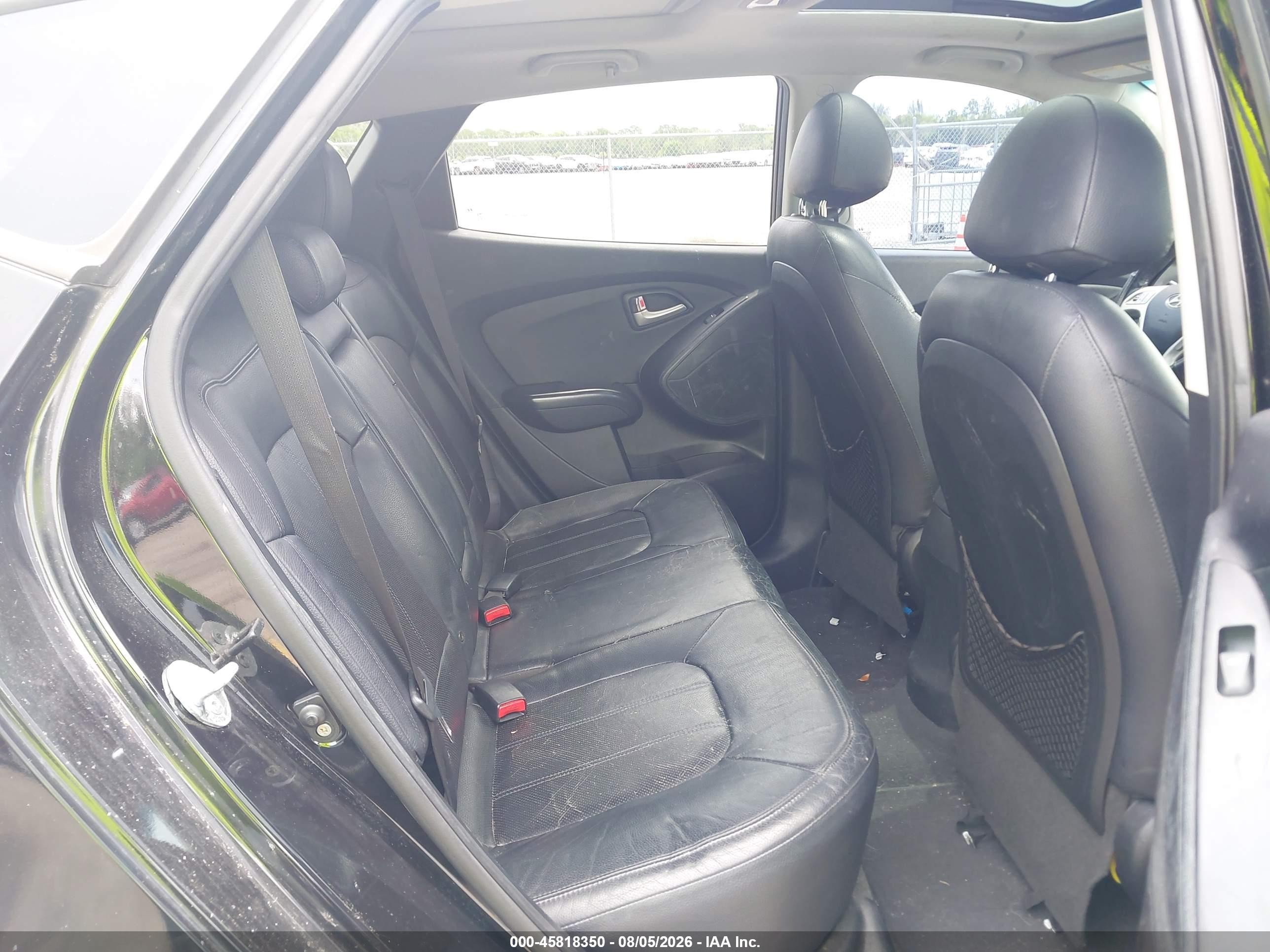 2013 Hyundai Tucson Limited Черный vin: KM8JUCAC1DU774657