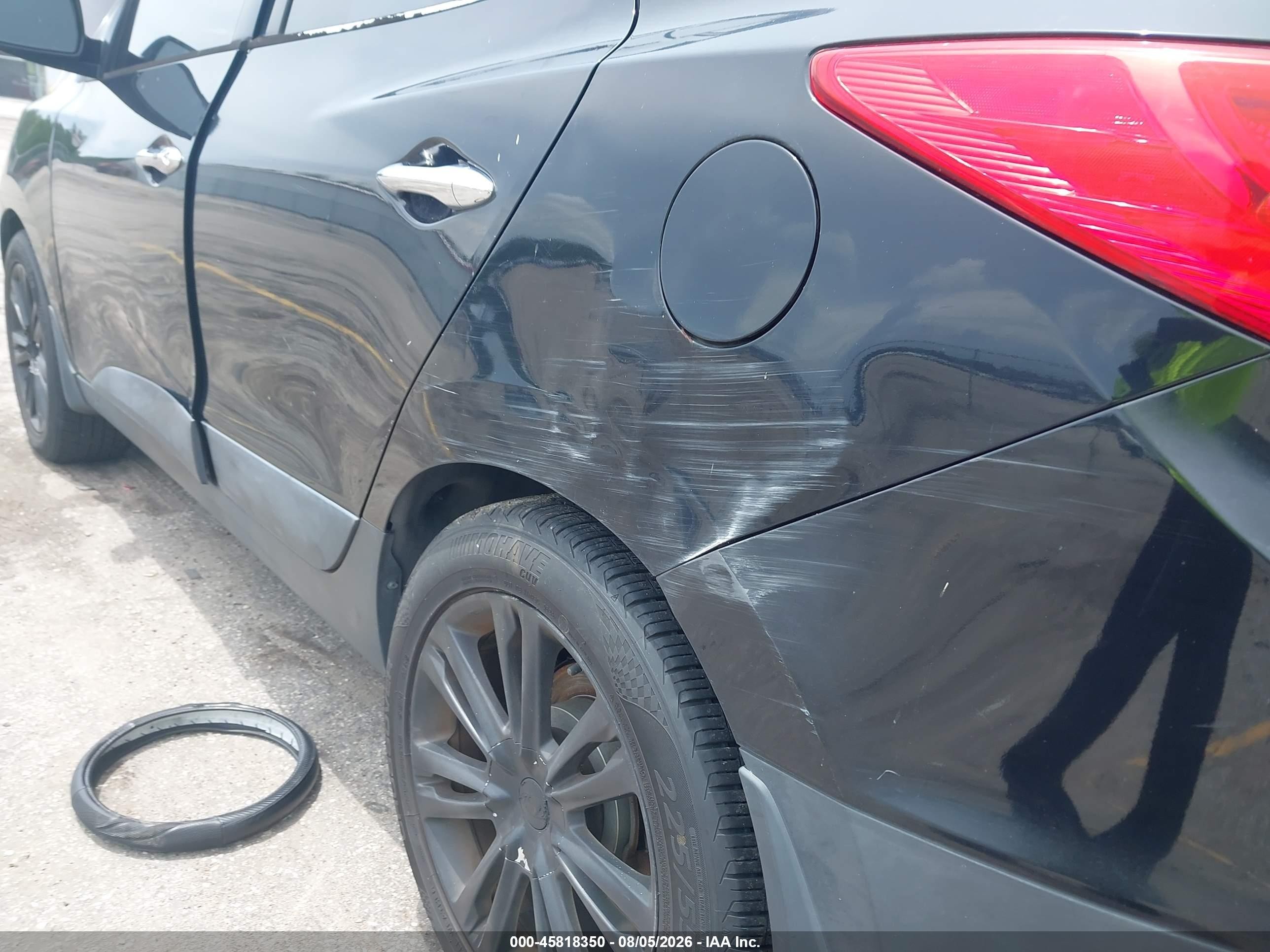 2013 Hyundai Tucson Limited Черный vin: KM8JUCAC1DU774657