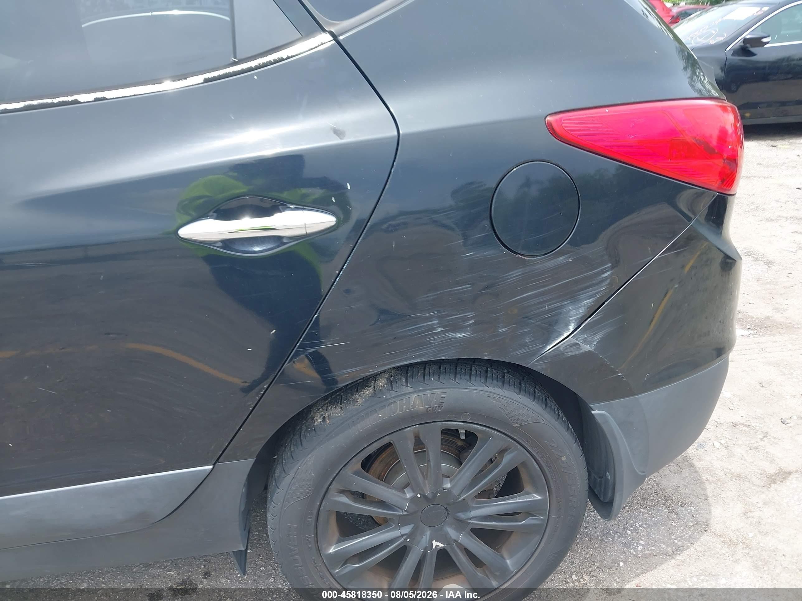 2013 Hyundai Tucson Limited Черный vin: KM8JUCAC1DU774657