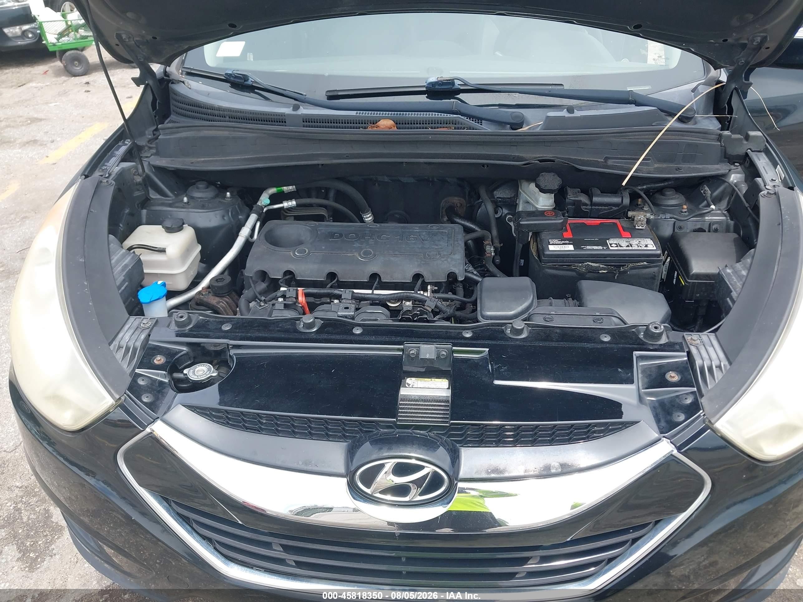 2013 Hyundai Tucson Limited Черный vin: KM8JUCAC1DU774657