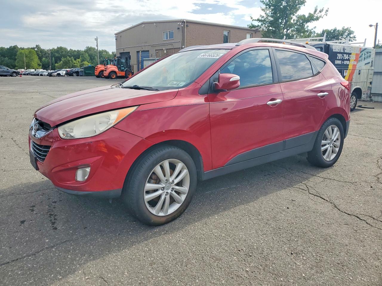 2010 Hyundai Tucson Limited Red vin: KM8JUCAC2AU021604