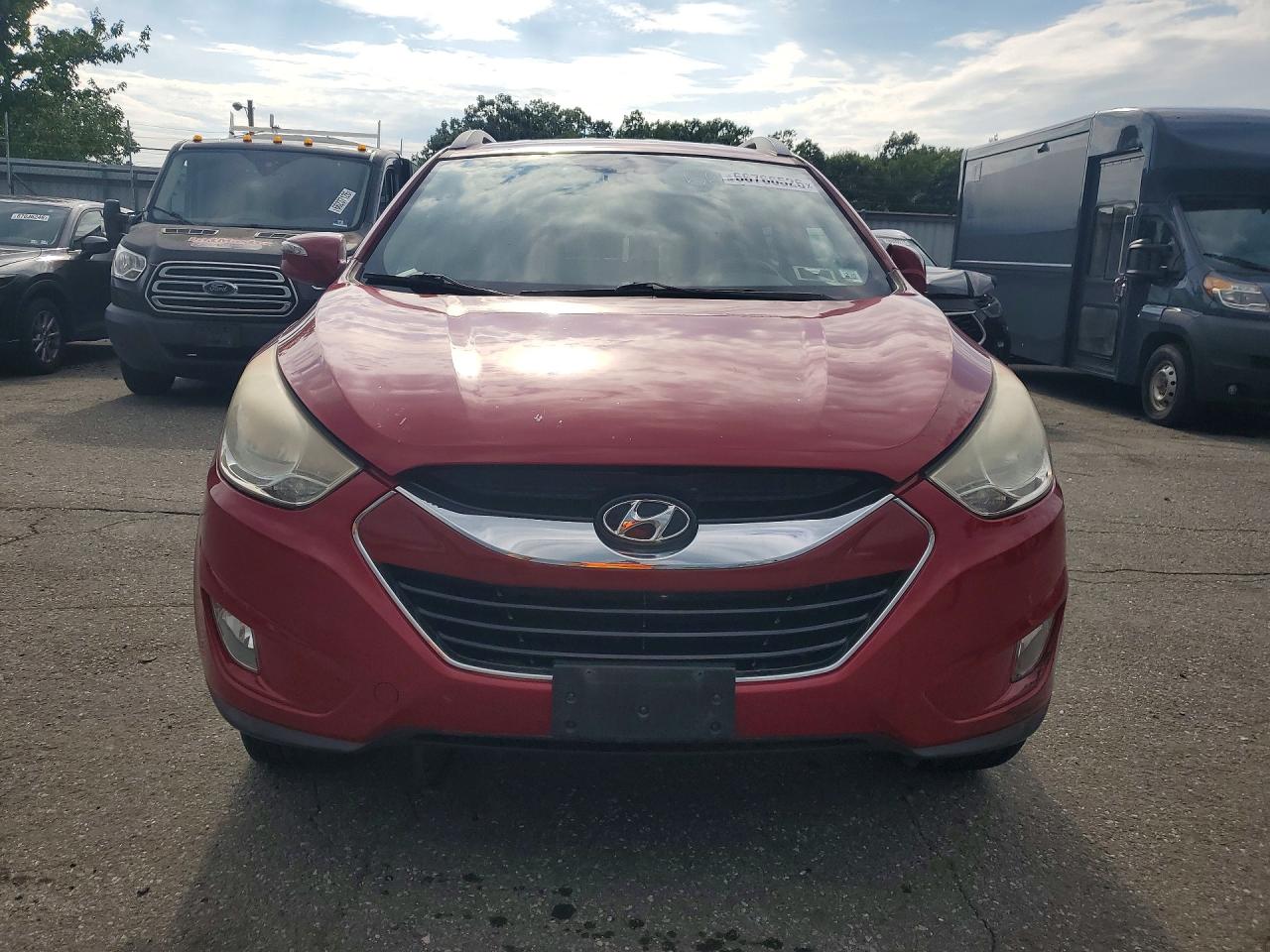 2010 Hyundai Tucson Limited Red vin: KM8JUCAC2AU021604