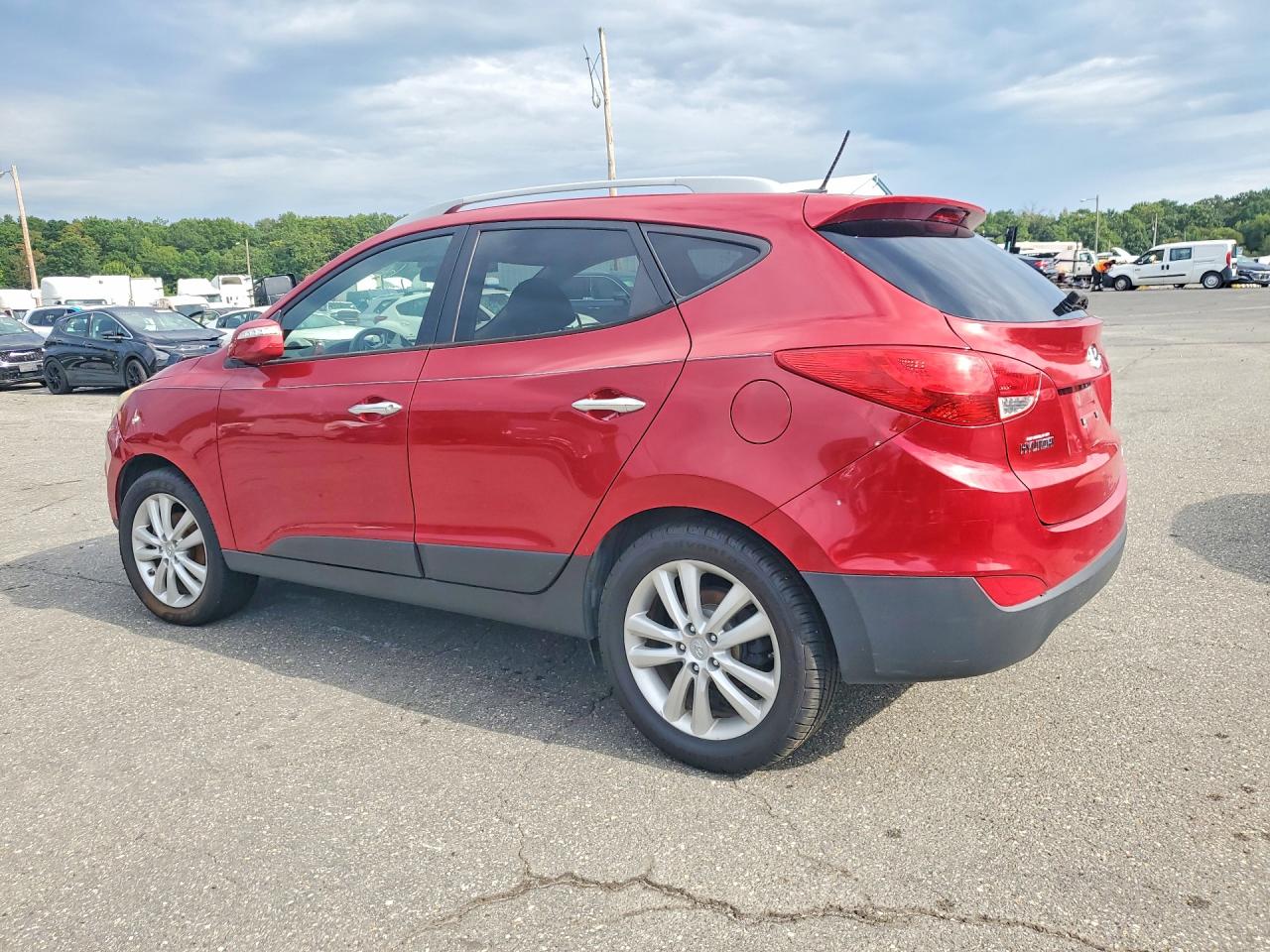 2010 Hyundai Tucson Limited Red vin: KM8JUCAC2AU021604