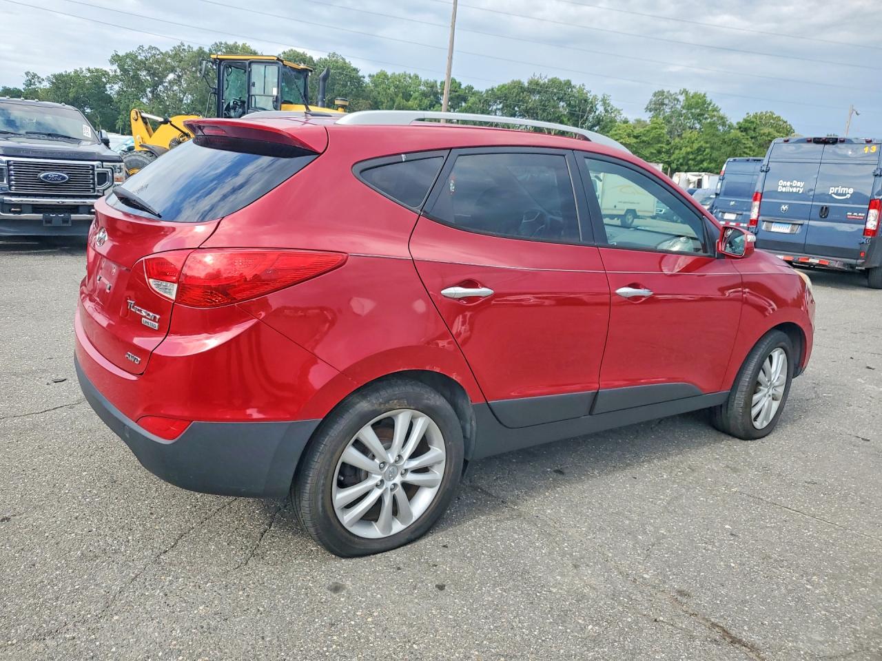2010 Hyundai Tucson Limited Red vin: KM8JUCAC2AU021604