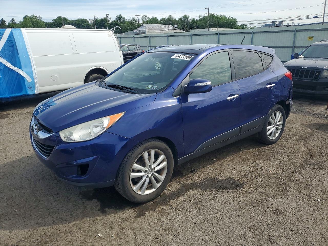 2012 Hyundai Tucson Limited Синий vin: KM8JUCAC2CU436893