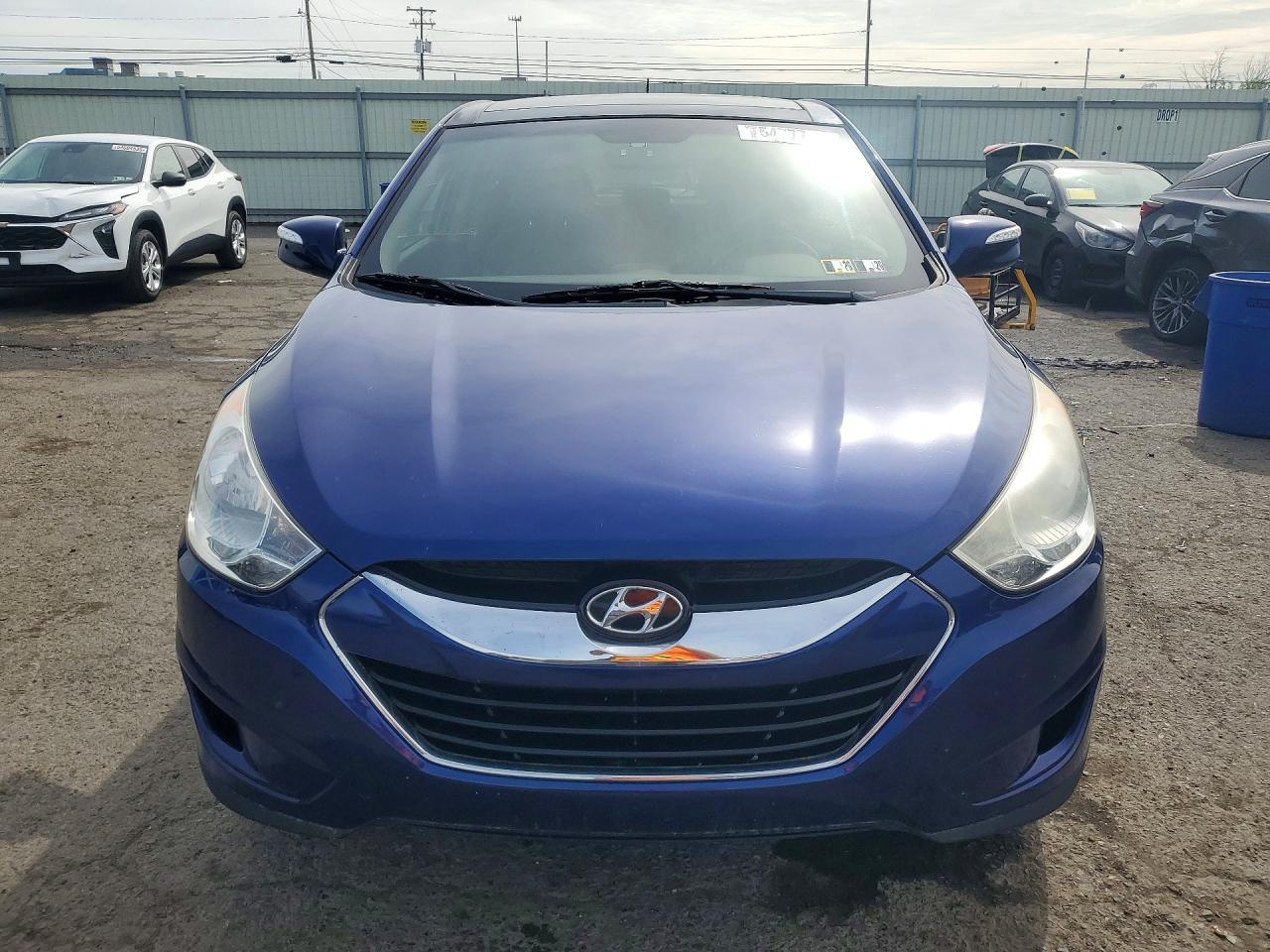2012 Hyundai Tucson Limited Blue vin: KM8JUCAC2CU436893