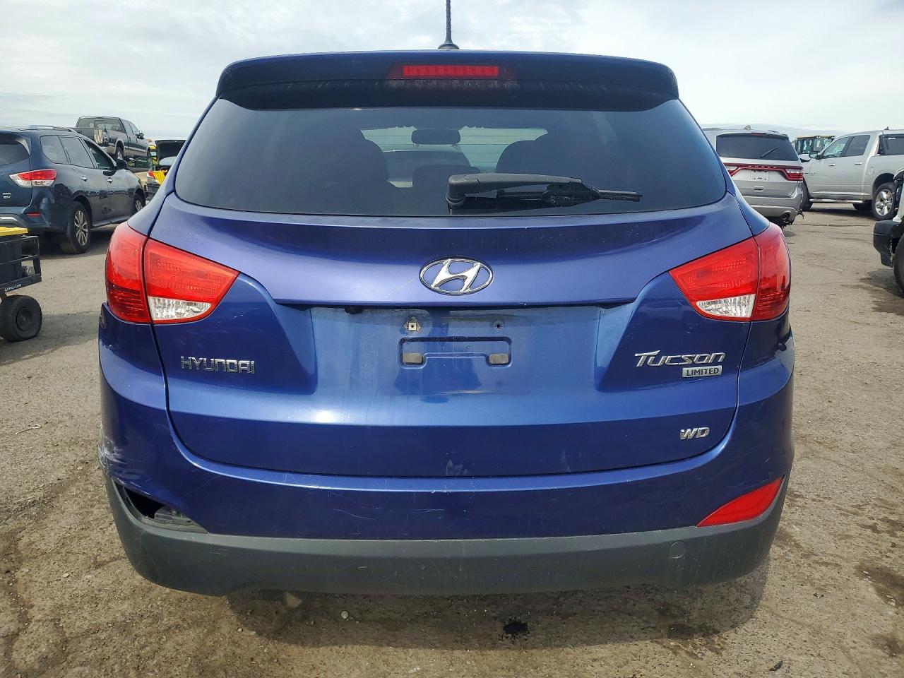 2012 Hyundai Tucson Limited Blue vin: KM8JUCAC2CU436893
