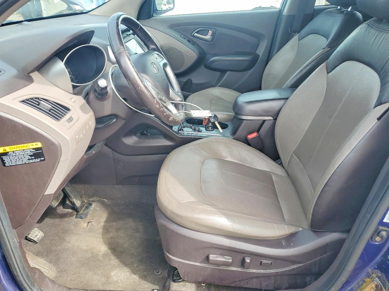 2012 Hyundai Tucson Limited Blue vin: KM8JUCAC2CU436893