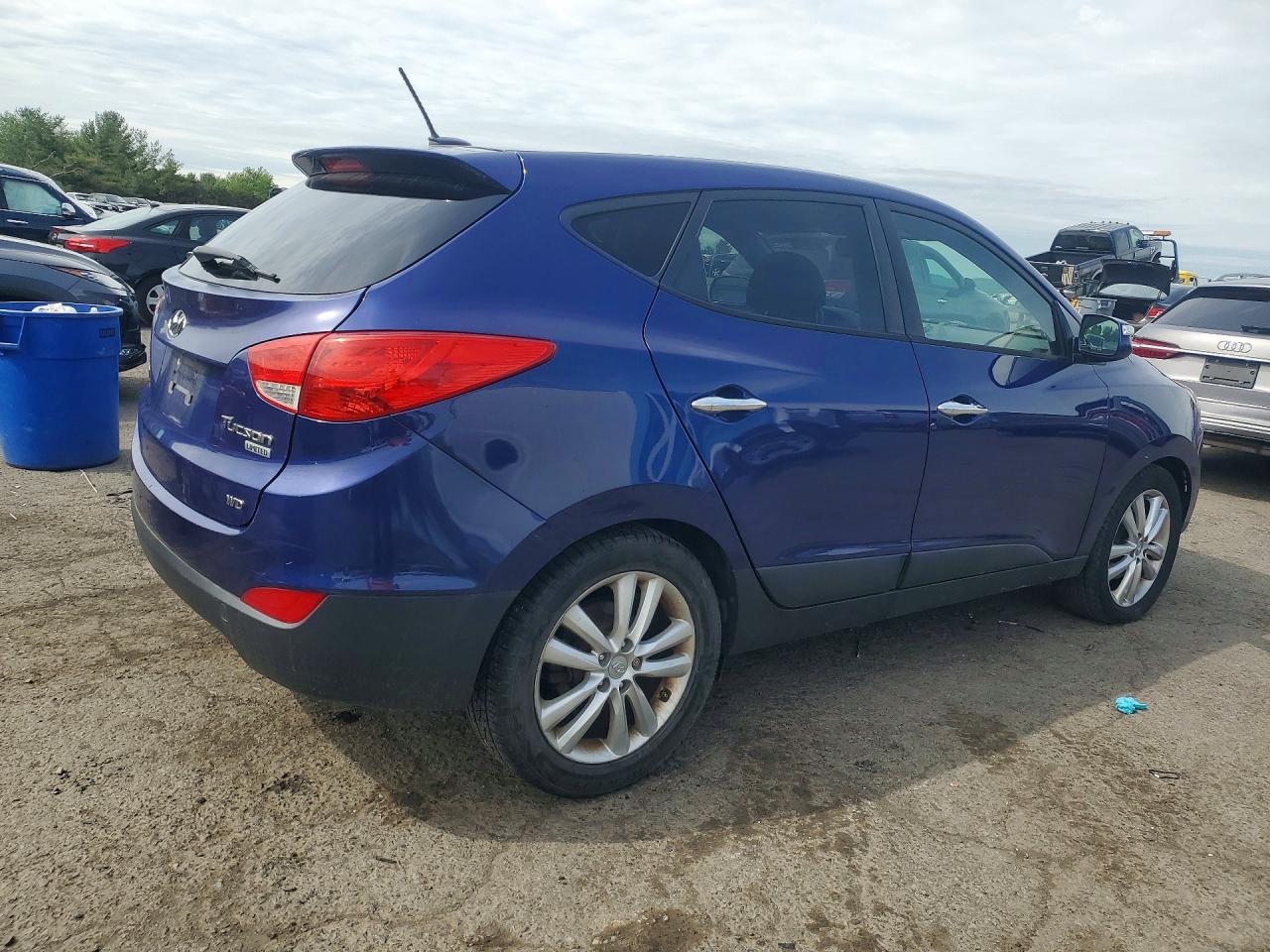 2012 Hyundai Tucson Limited Blue vin: KM8JUCAC2CU436893