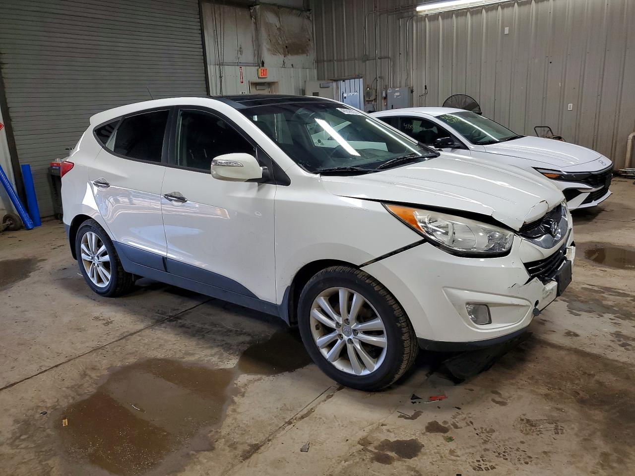 2013 Hyundai Tucson Limited White vin: KM8JUCAC2DU557585