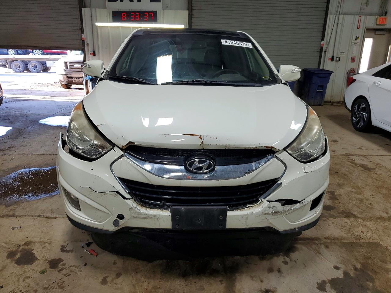 2013 Hyundai Tucson Limited White vin: KM8JUCAC2DU557585