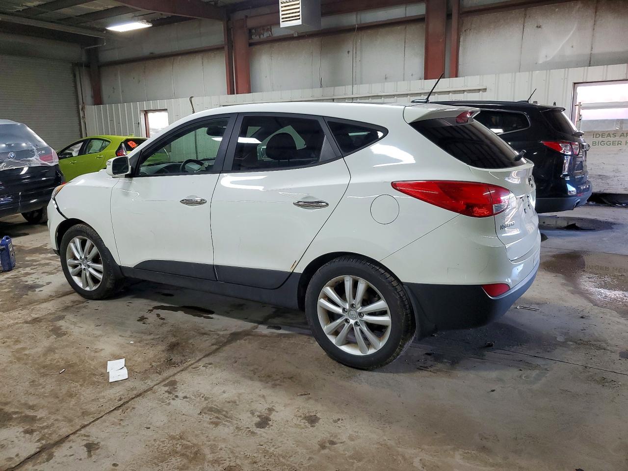2013 Hyundai Tucson Limited White vin: KM8JUCAC2DU557585