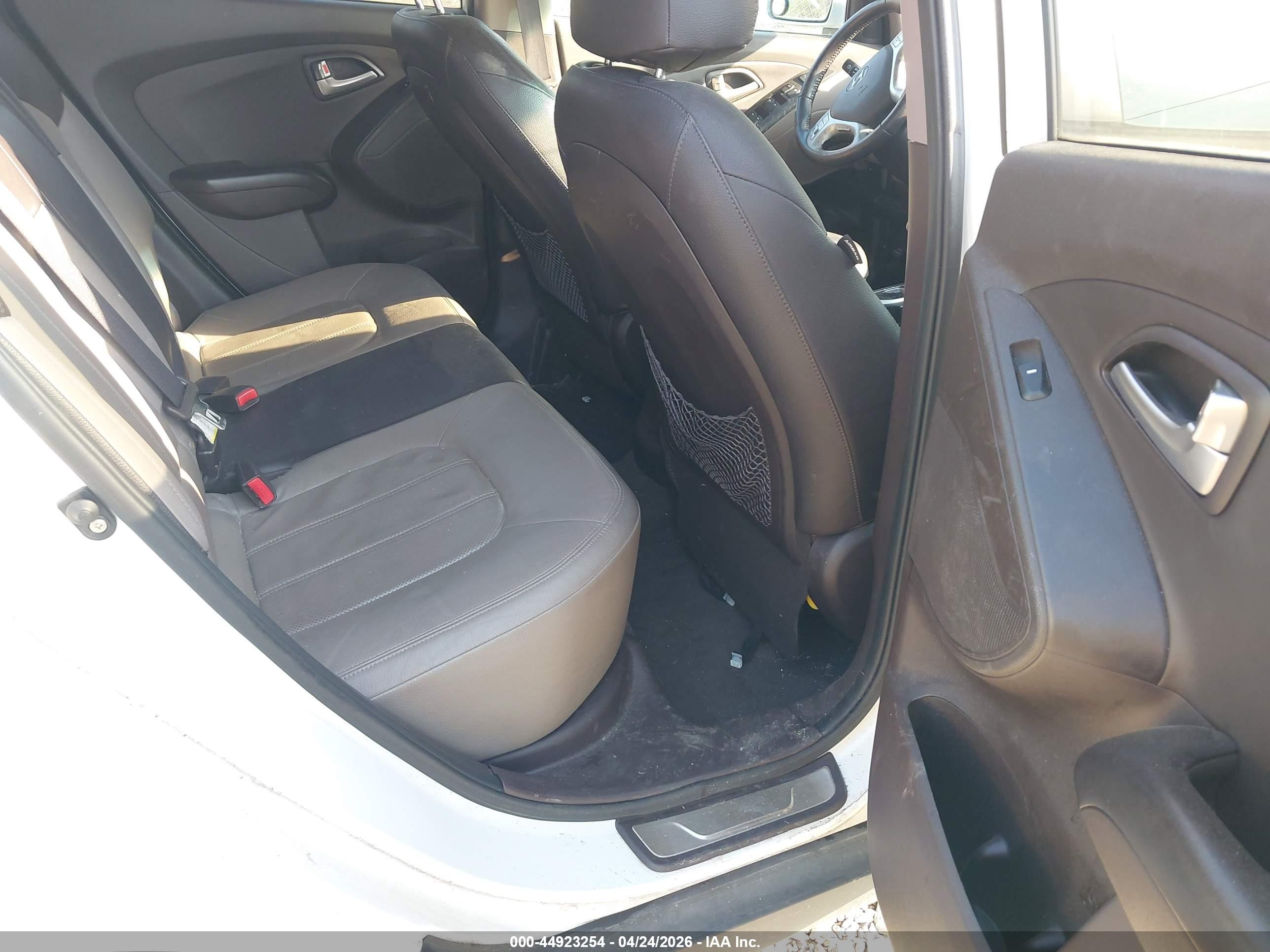 2013 Hyundai Tucson Limited White vin: KM8JUCAC2DU609832