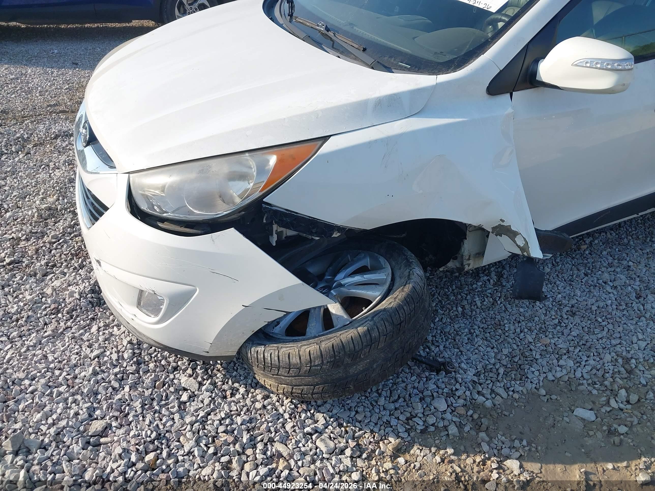 2013 Hyundai Tucson Limited White vin: KM8JUCAC2DU609832