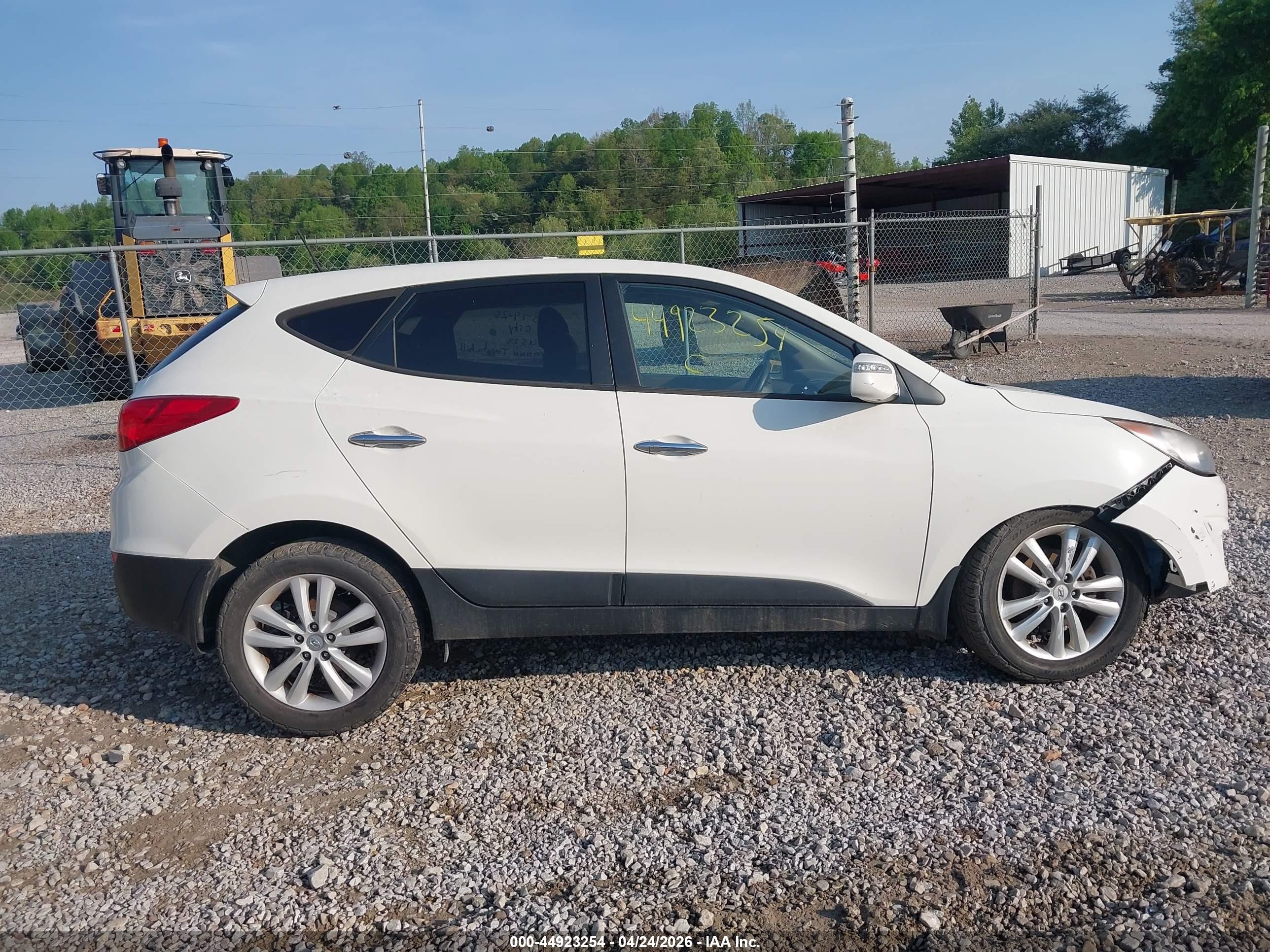 2013 Hyundai Tucson Limited White vin: KM8JUCAC2DU609832