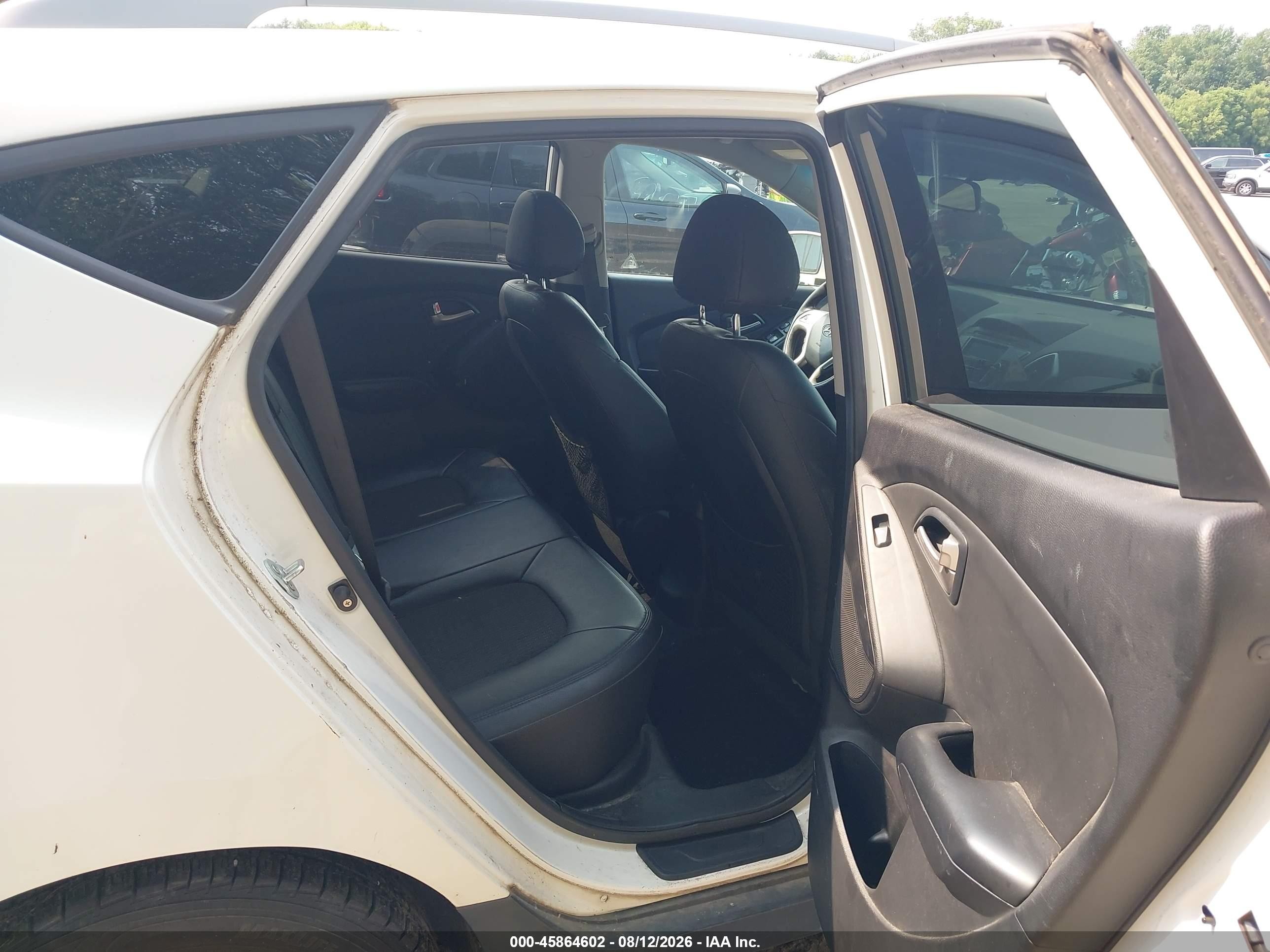 2013 Hyundai Tucson Gls White vin: KM8JUCAC2DU629109