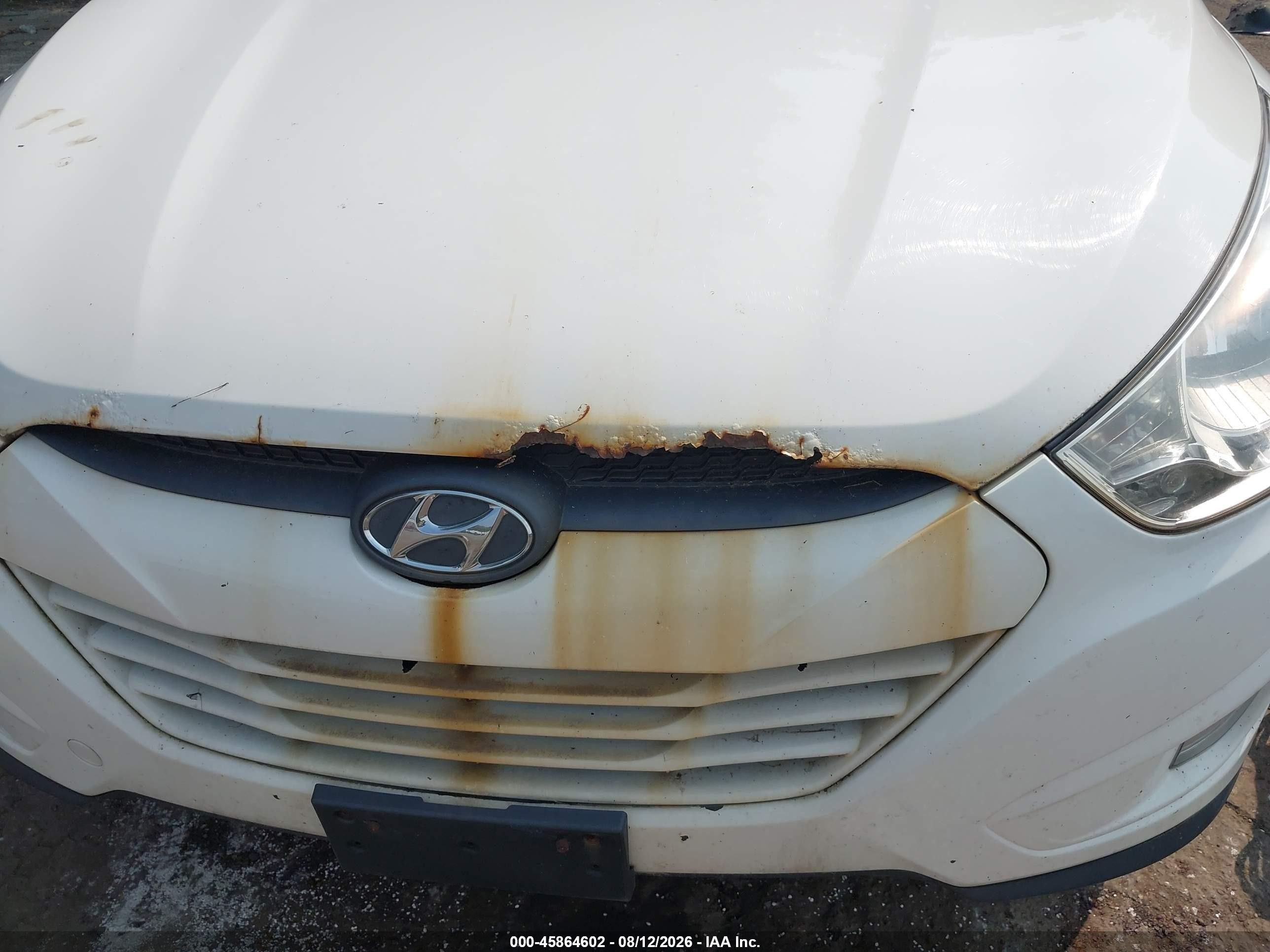 2013 Hyundai Tucson Gls White vin: KM8JUCAC2DU629109