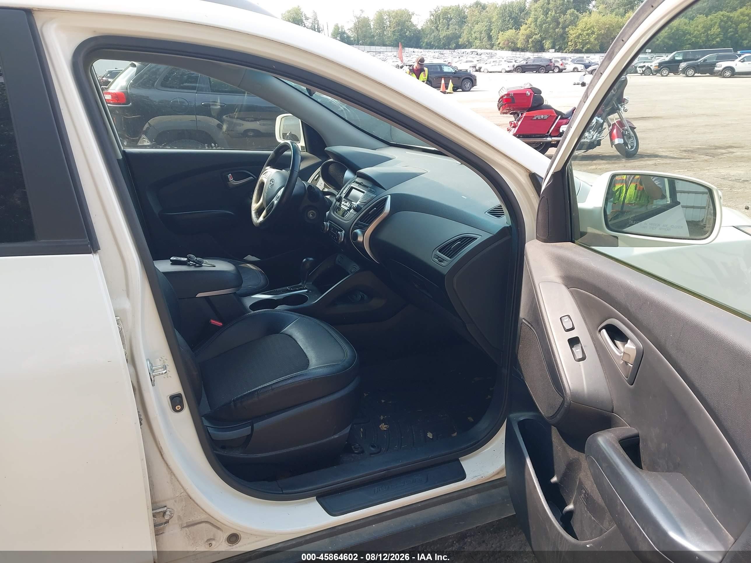 2013 Hyundai Tucson Gls White vin: KM8JUCAC2DU629109