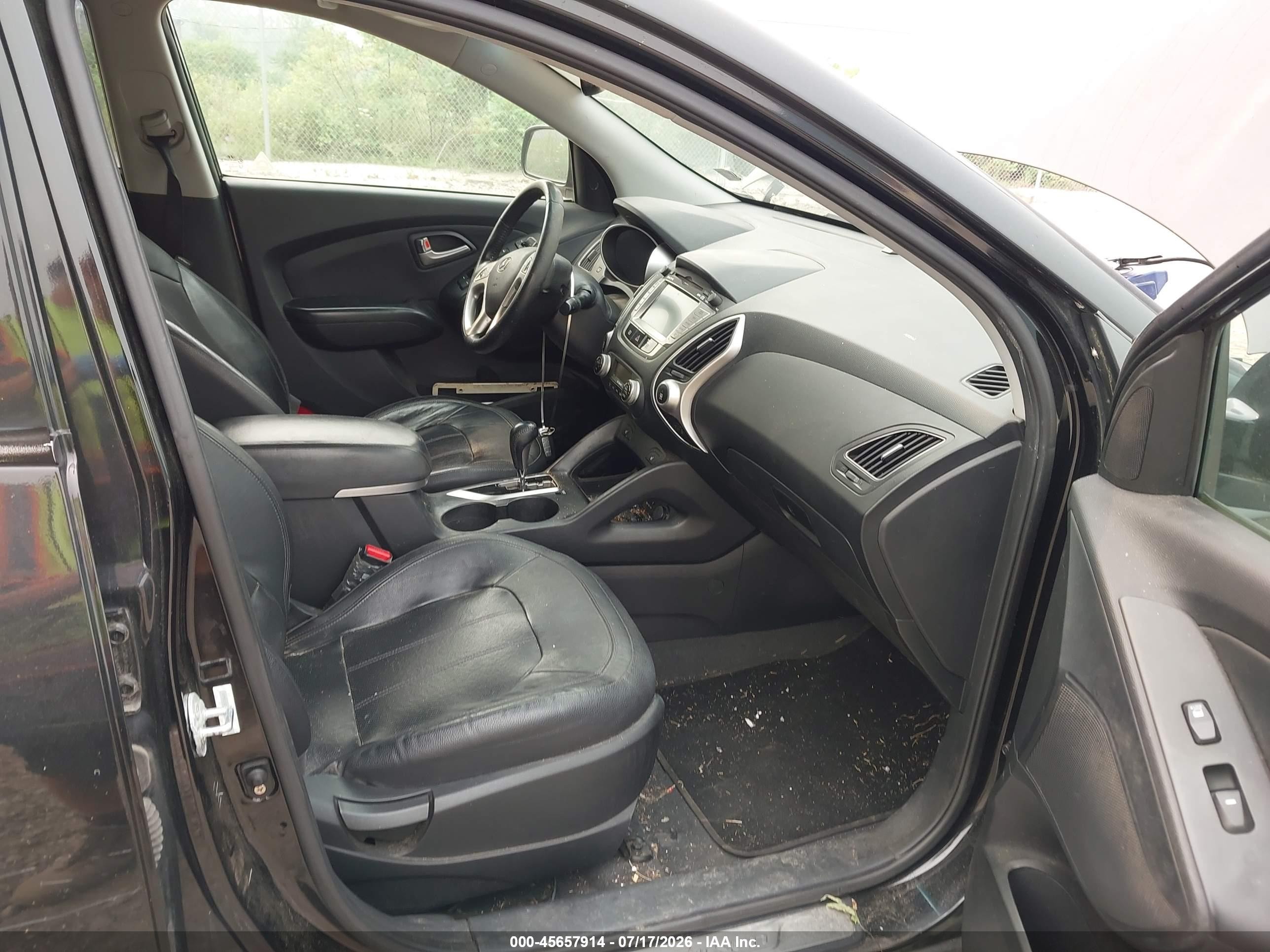 2013 Hyundai Tucson Limited Black vin: KM8JUCAC2DU774697