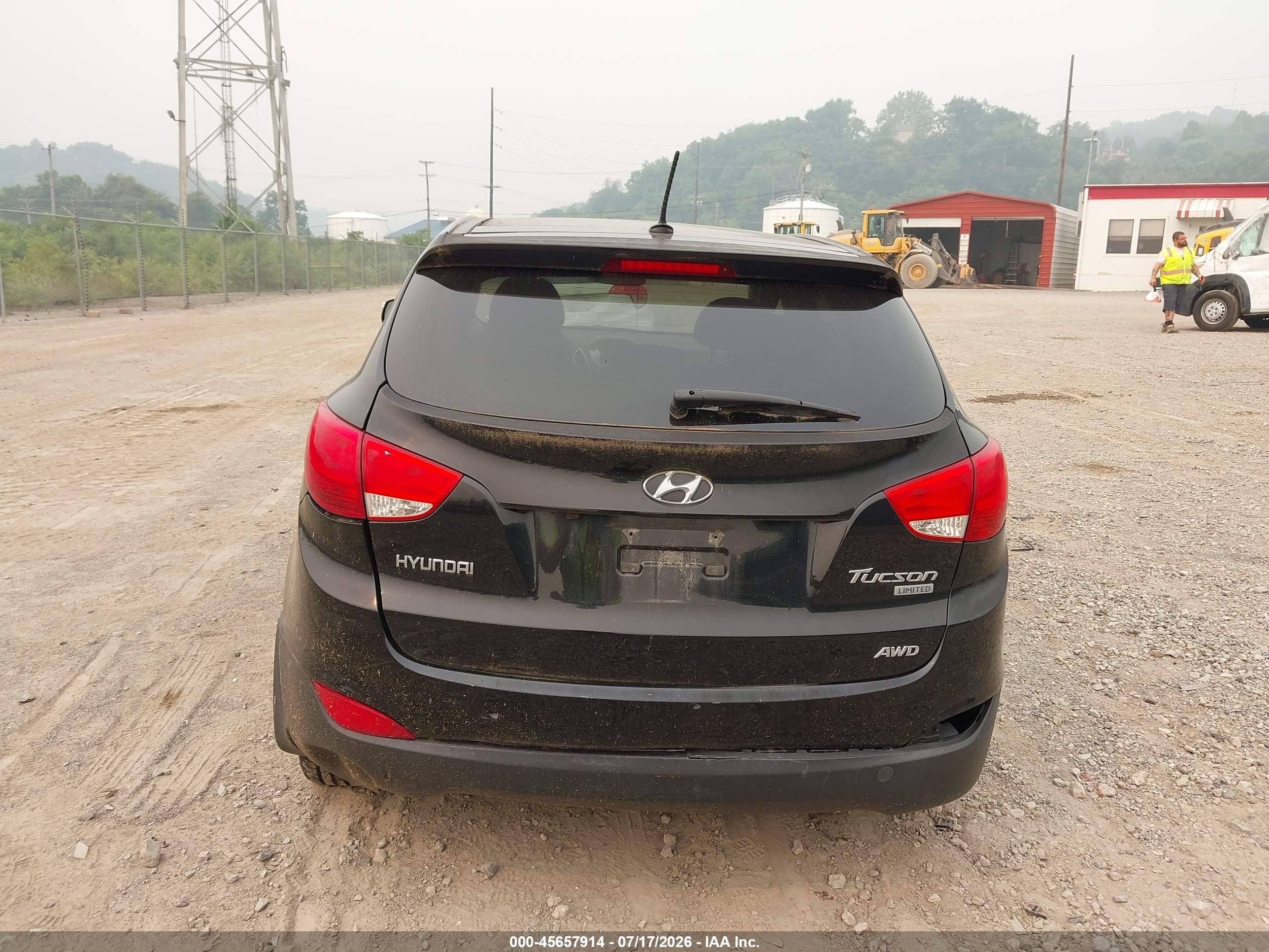 2013 Hyundai Tucson Limited Black vin: KM8JUCAC2DU774697
