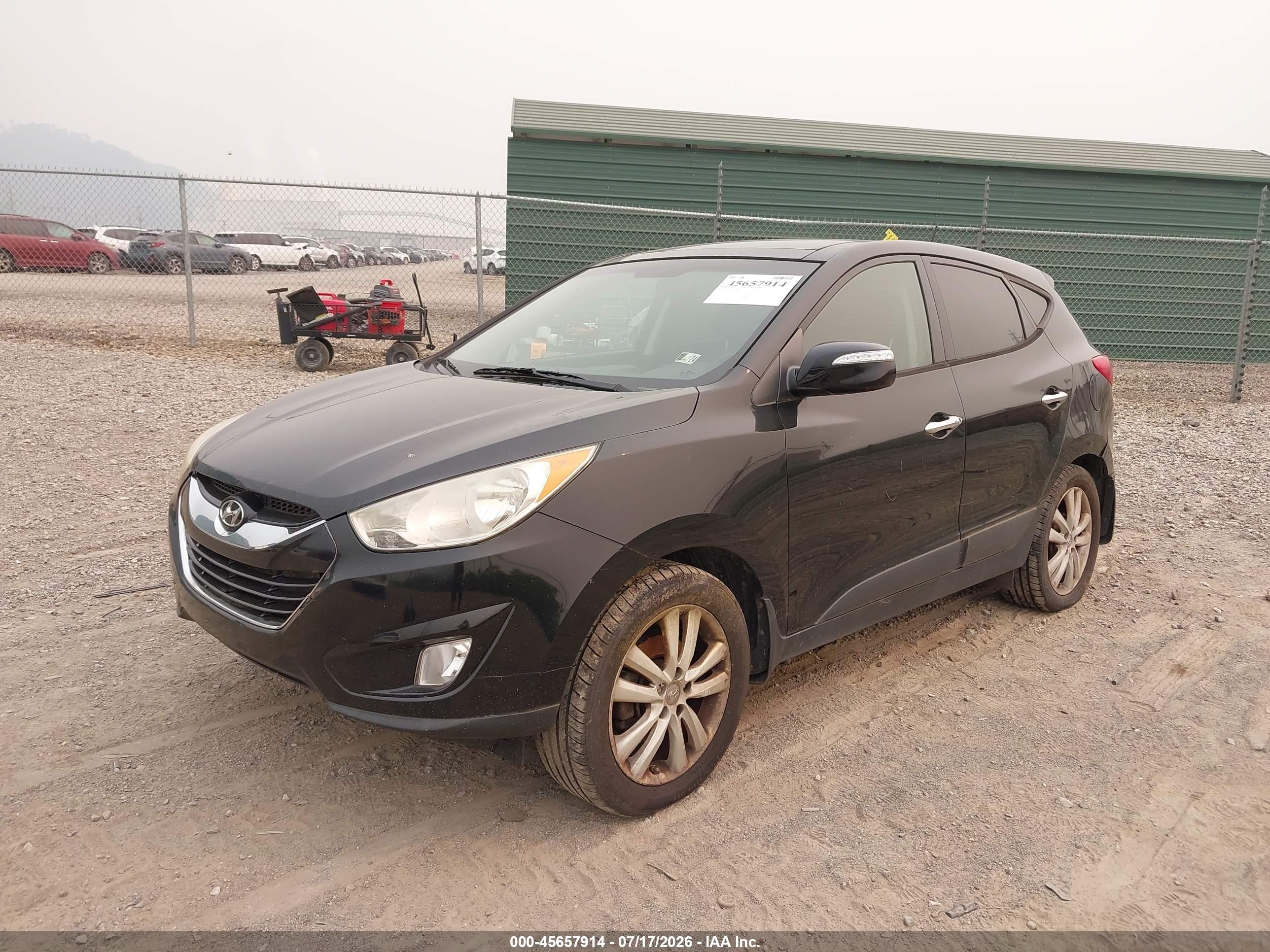 2013 Hyundai Tucson Limited Black vin: KM8JUCAC2DU774697