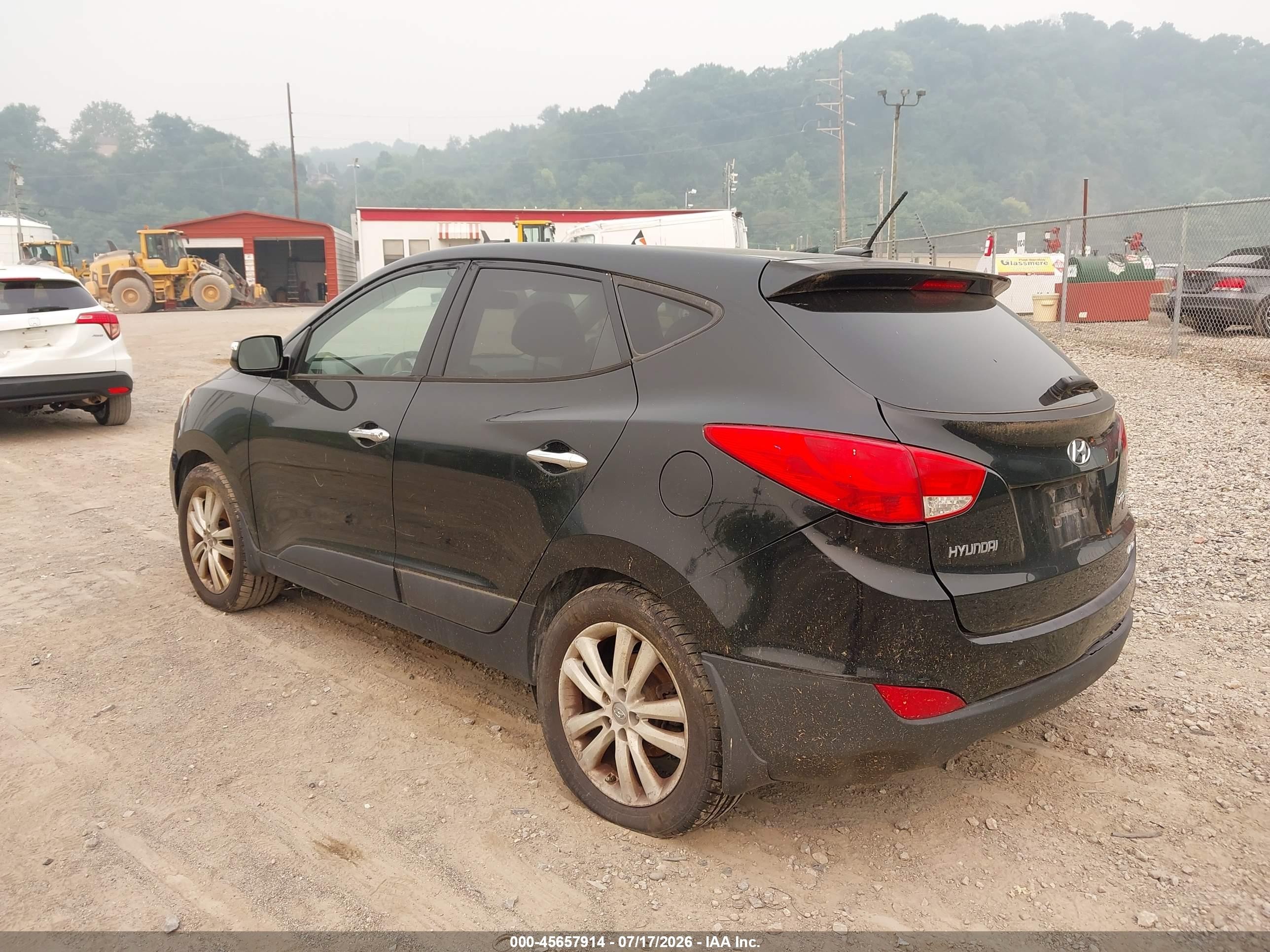 2013 Hyundai Tucson Limited Black vin: KM8JUCAC2DU774697