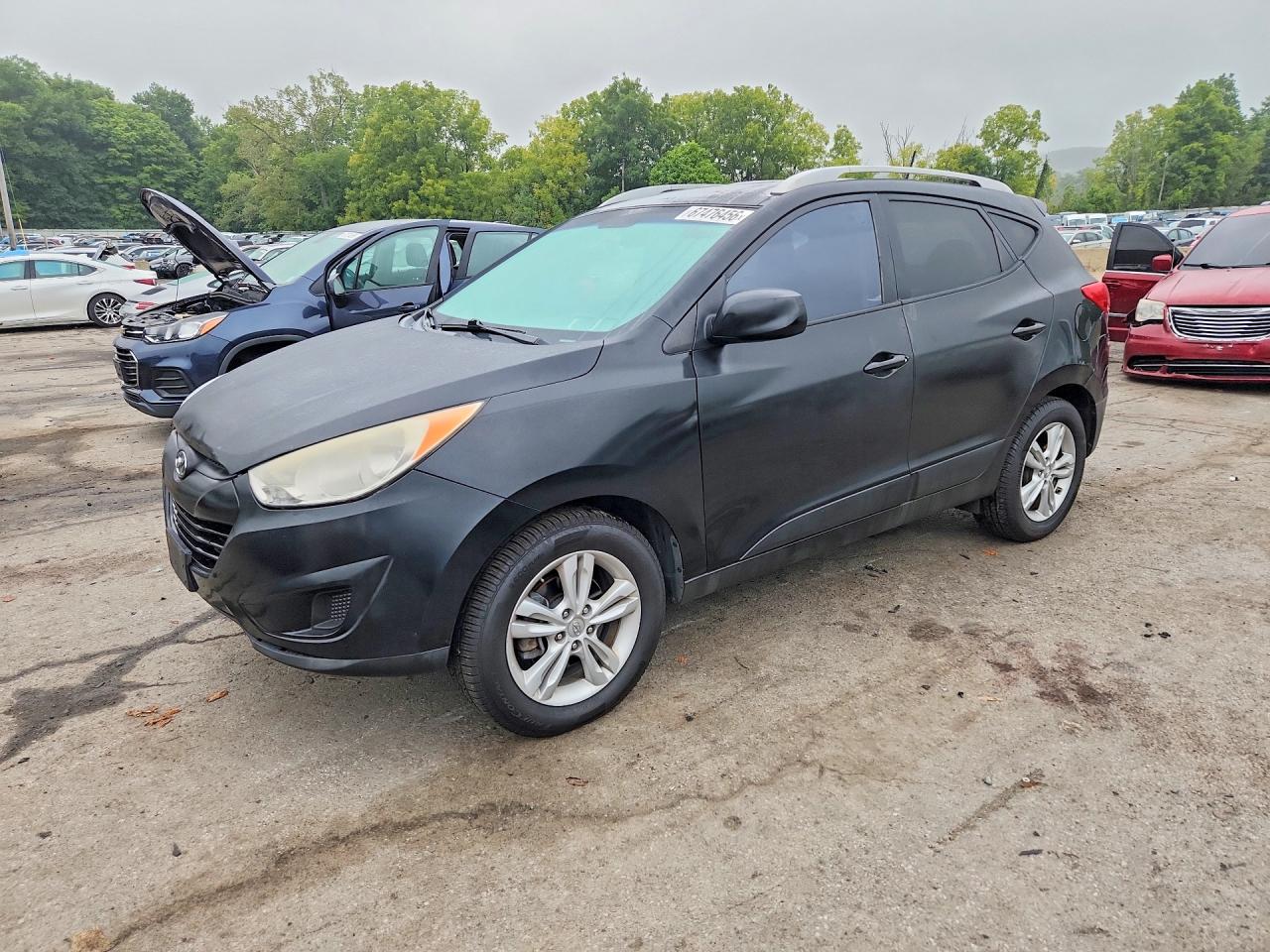 2010 Hyundai Tucson Gls Black vin: KM8JUCAC3AU023040