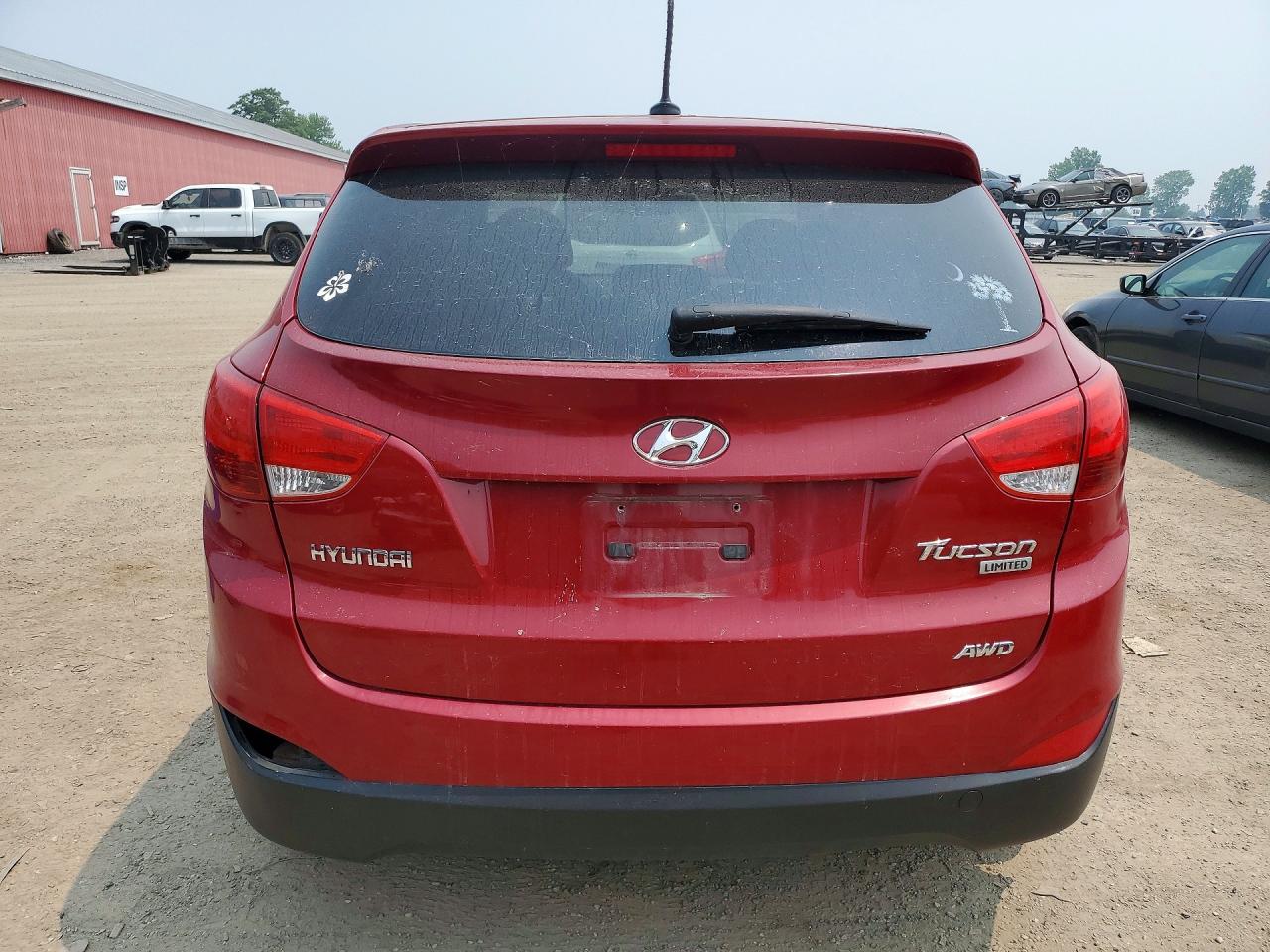2010 Hyundai Tucson Gls Red vin: KM8JUCAC3AU025628