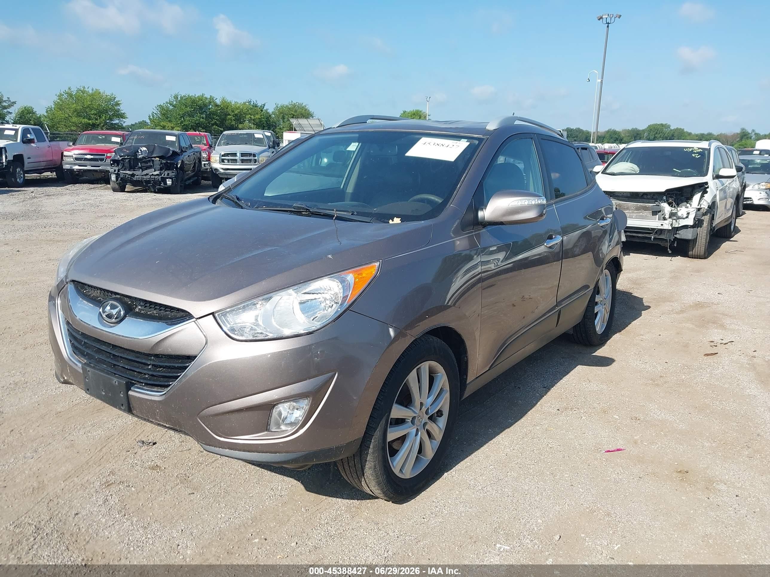 2011 Hyundai Tucson Limited Brown vin: KM8JUCAC3BU290468