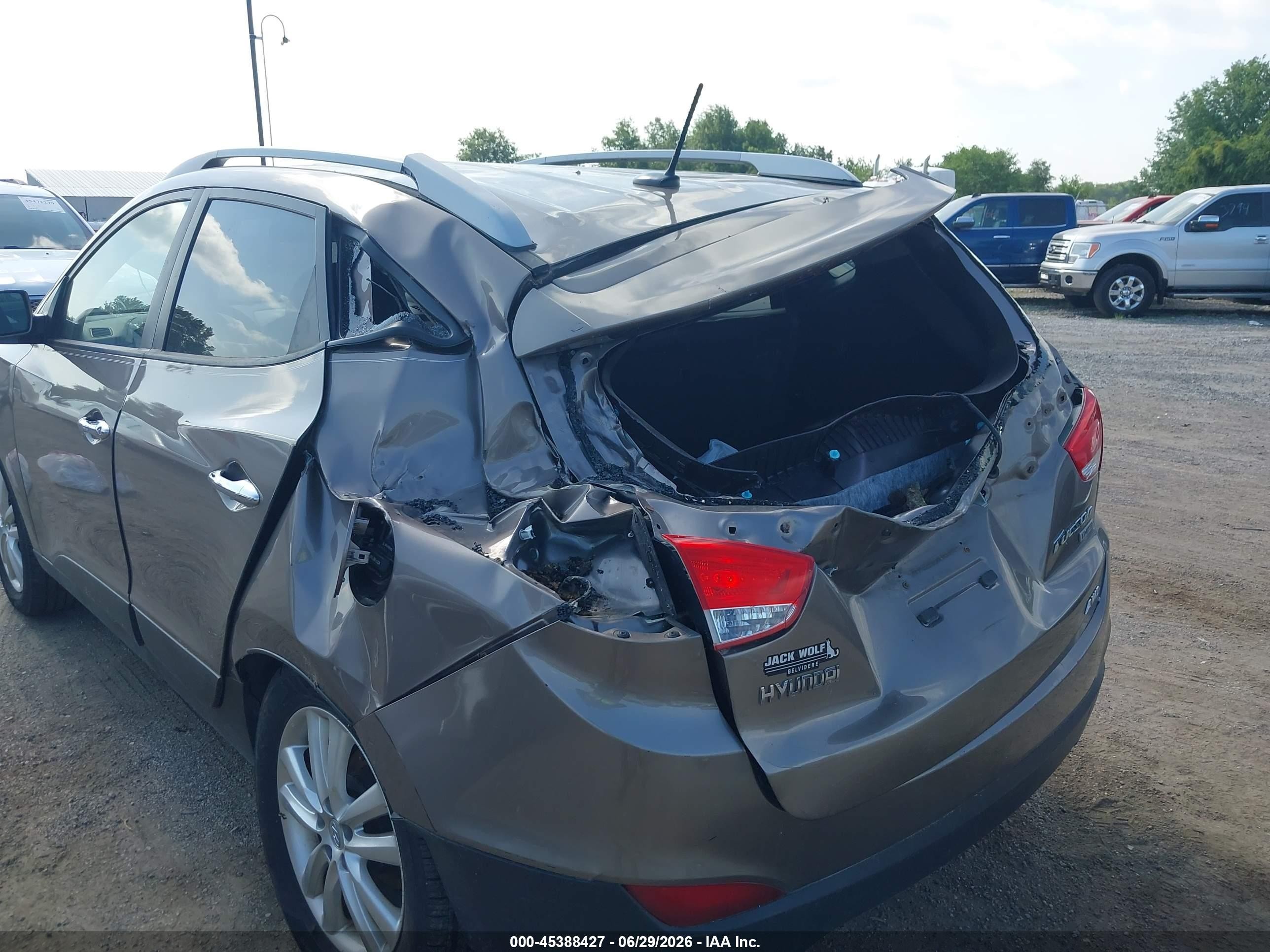 2011 Hyundai Tucson Limited Brown vin: KM8JUCAC3BU290468