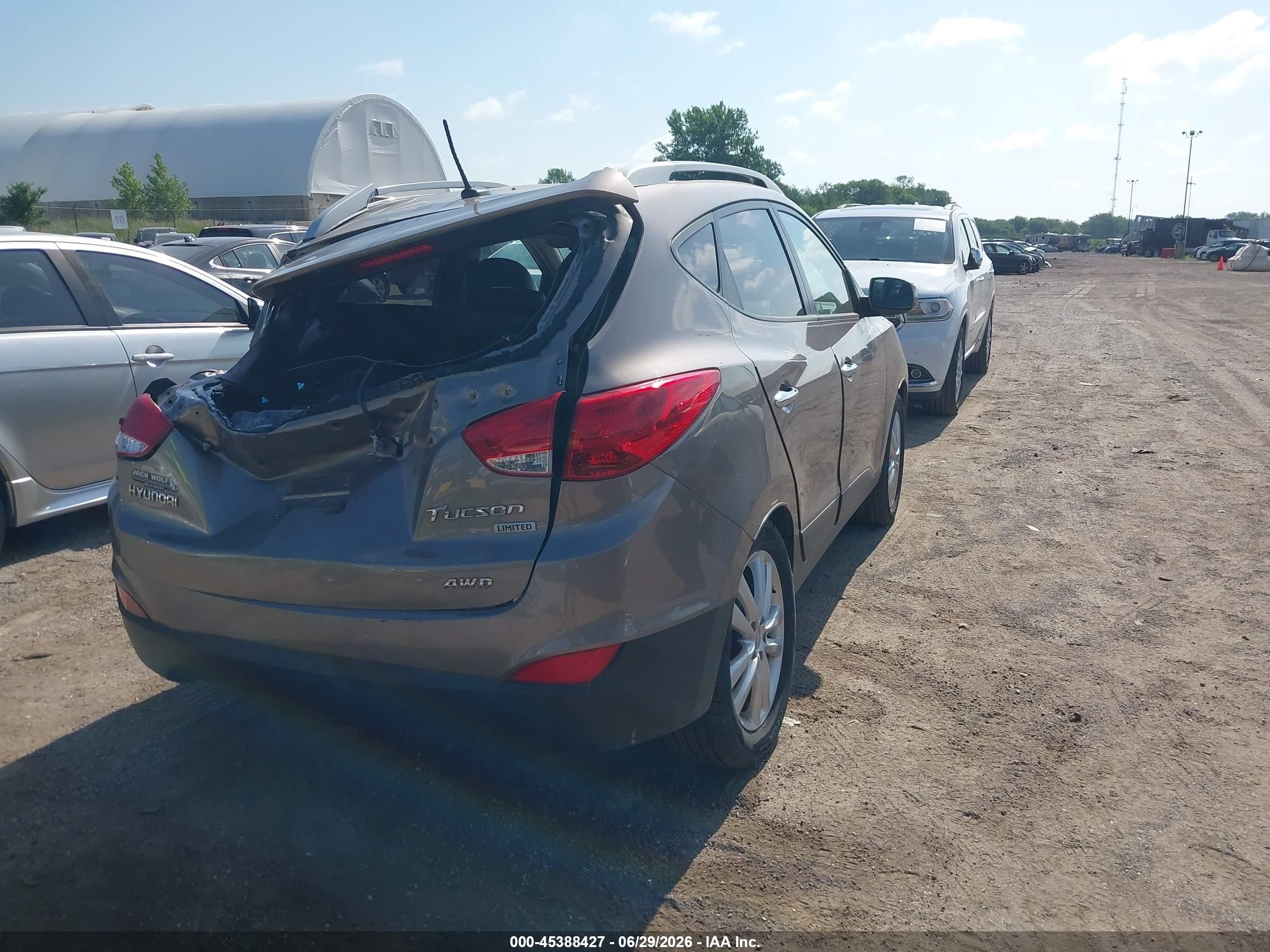 2011 Hyundai Tucson Limited Brown vin: KM8JUCAC3BU290468