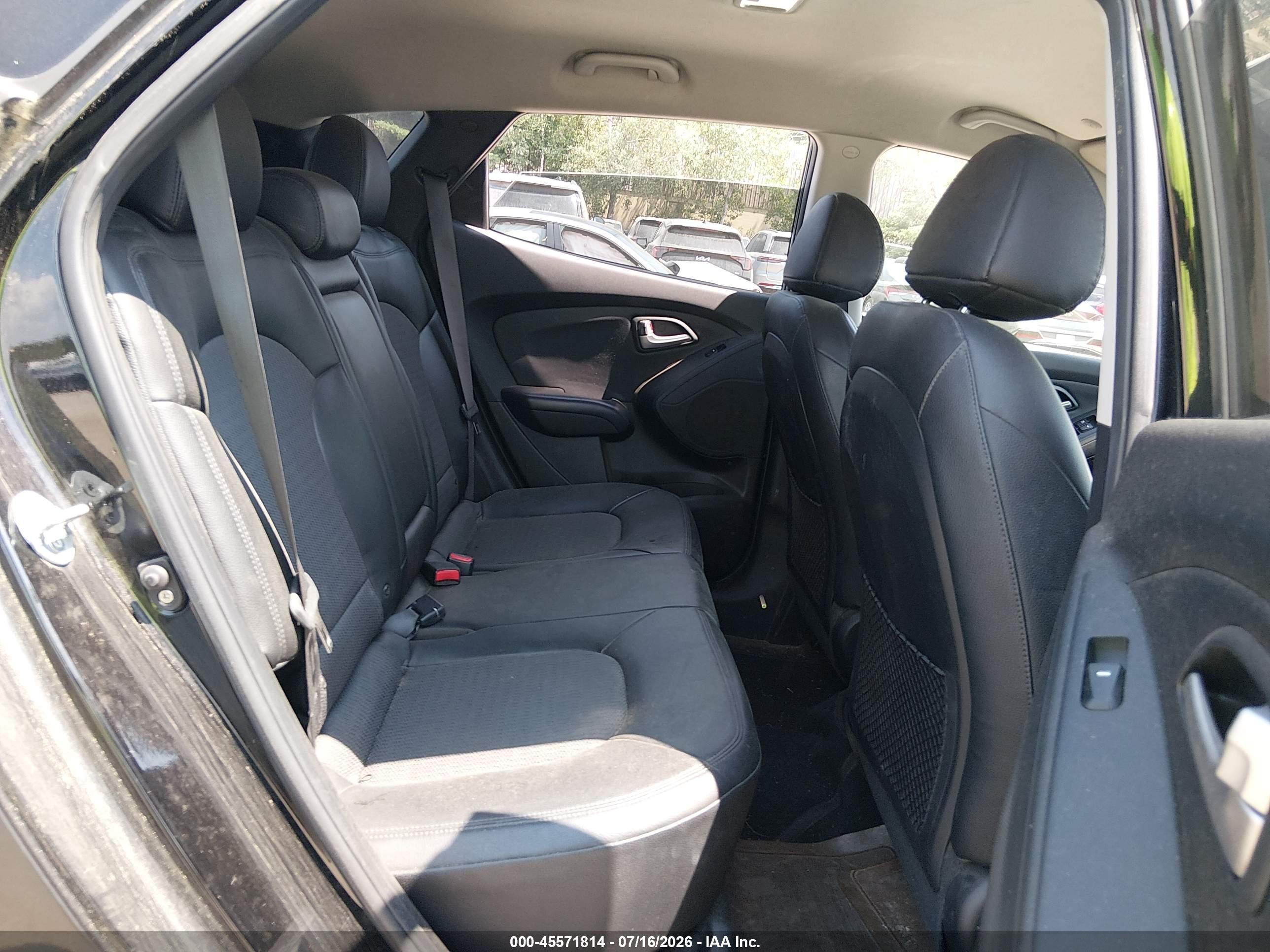 2012 Hyundai Tucson Gls Black vin: KM8JUCAC3CU396226