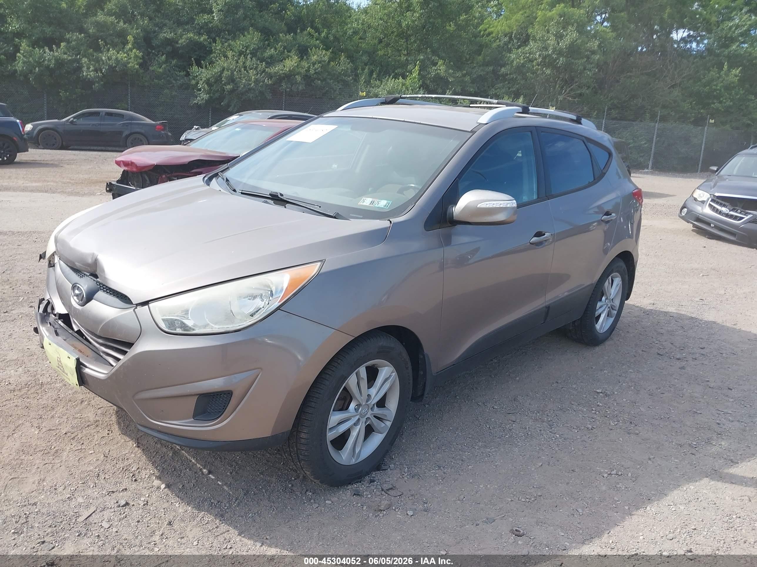 2012 Hyundai Tucson Gls Brown vin: KM8JUCAC3CU404583