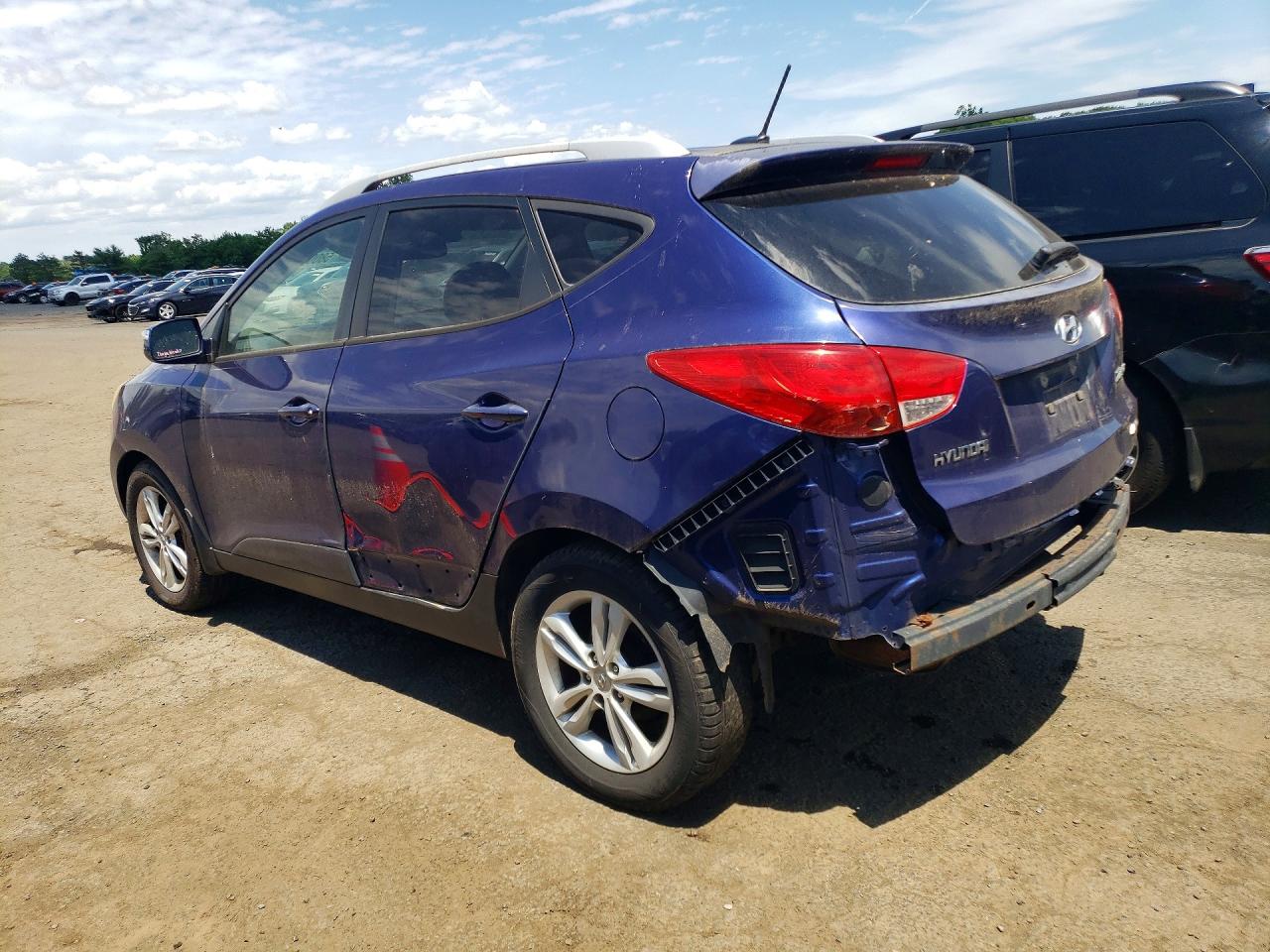 2012 Hyundai Tucson Gls Blue vin: KM8JUCAC3CU416913