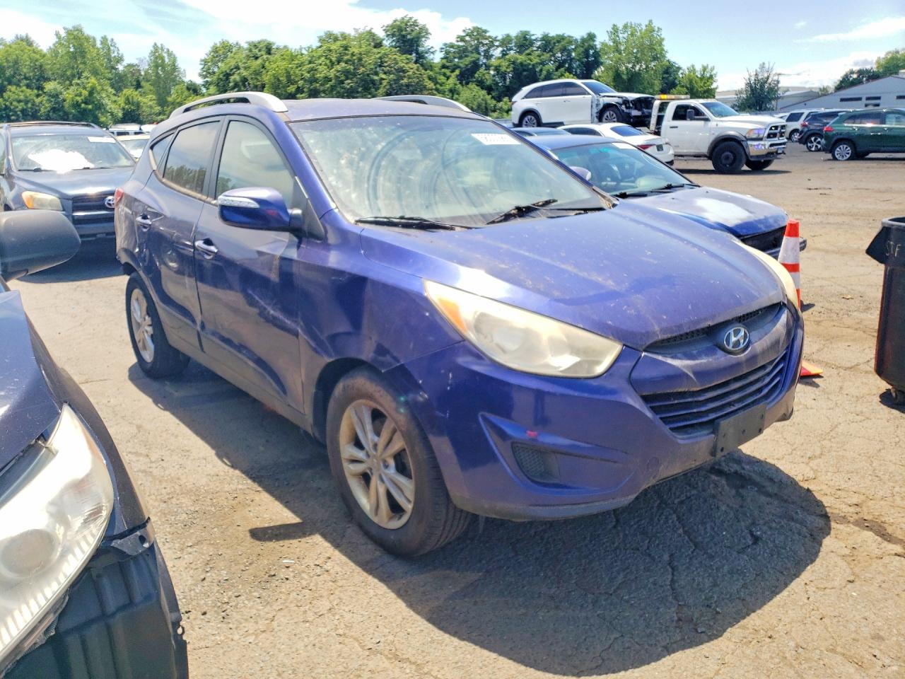 2012 Hyundai Tucson Gls Blue vin: KM8JUCAC3CU416913