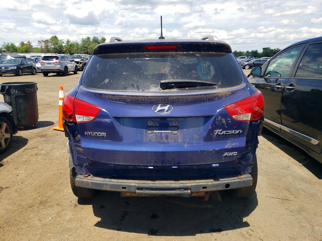 2012 Hyundai Tucson Gls Blue vin: KM8JUCAC3CU416913