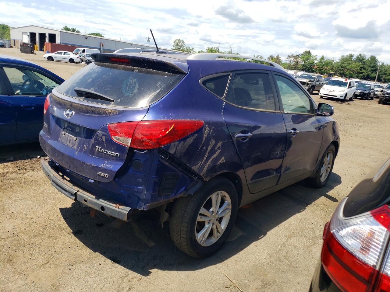 2012 Hyundai Tucson Gls Blue vin: KM8JUCAC3CU416913