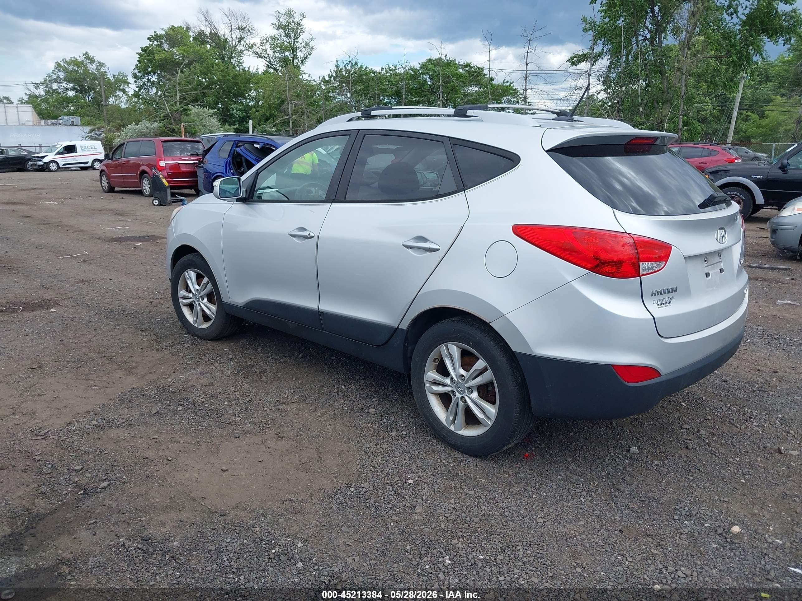 2012 Hyundai Tucson Gls Silver vin: KM8JUCAC3CU420556